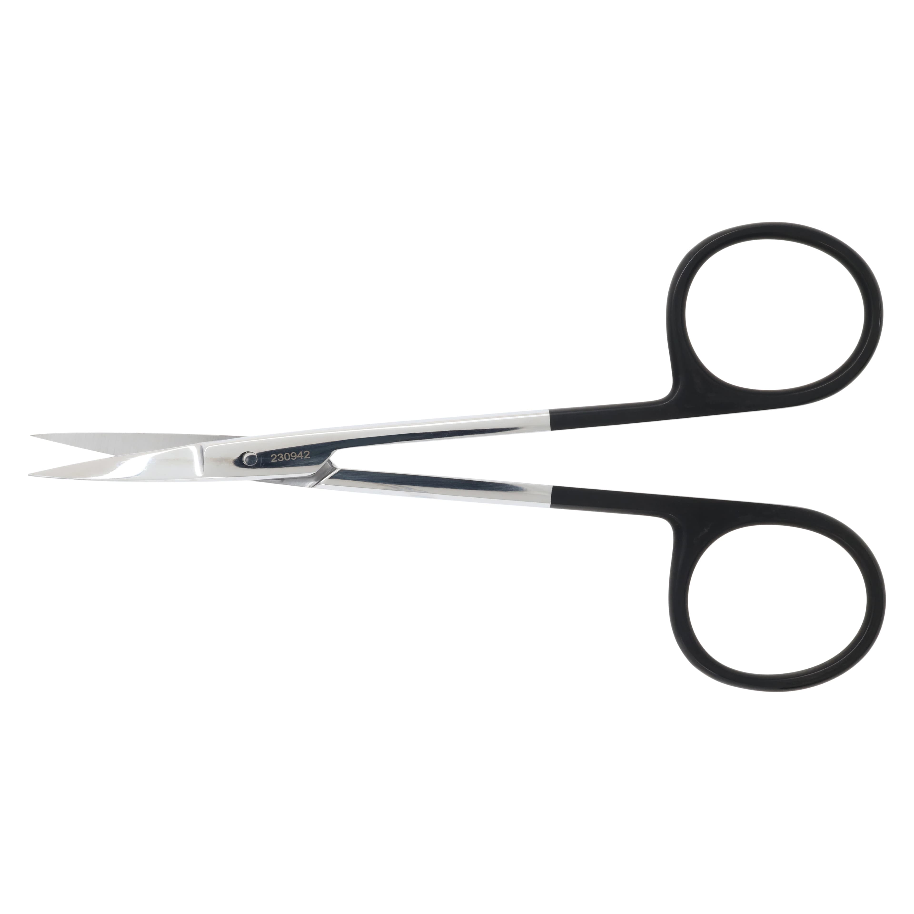 Miltex-Integra Curved Sharp SuperCut Iris Scissors, 4-1/2", Carbide-Serrated Blades, Stainless Steel, Reusable, Each thumbnail 5