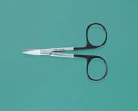 Miltex-Integra Curved Sharp SuperCut Iris Scissors, 4-1/2", Carbide-Serrated Blades, Stainless Steel, Reusable, Each thumbnail 2