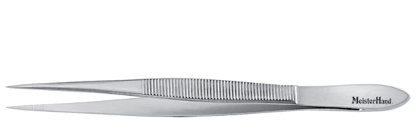 Miltex Meister-Hand Plain Splinter Forceps, Straight, 3-1/2" Stainless Steel, Autoclavable, Each thumbnail 2