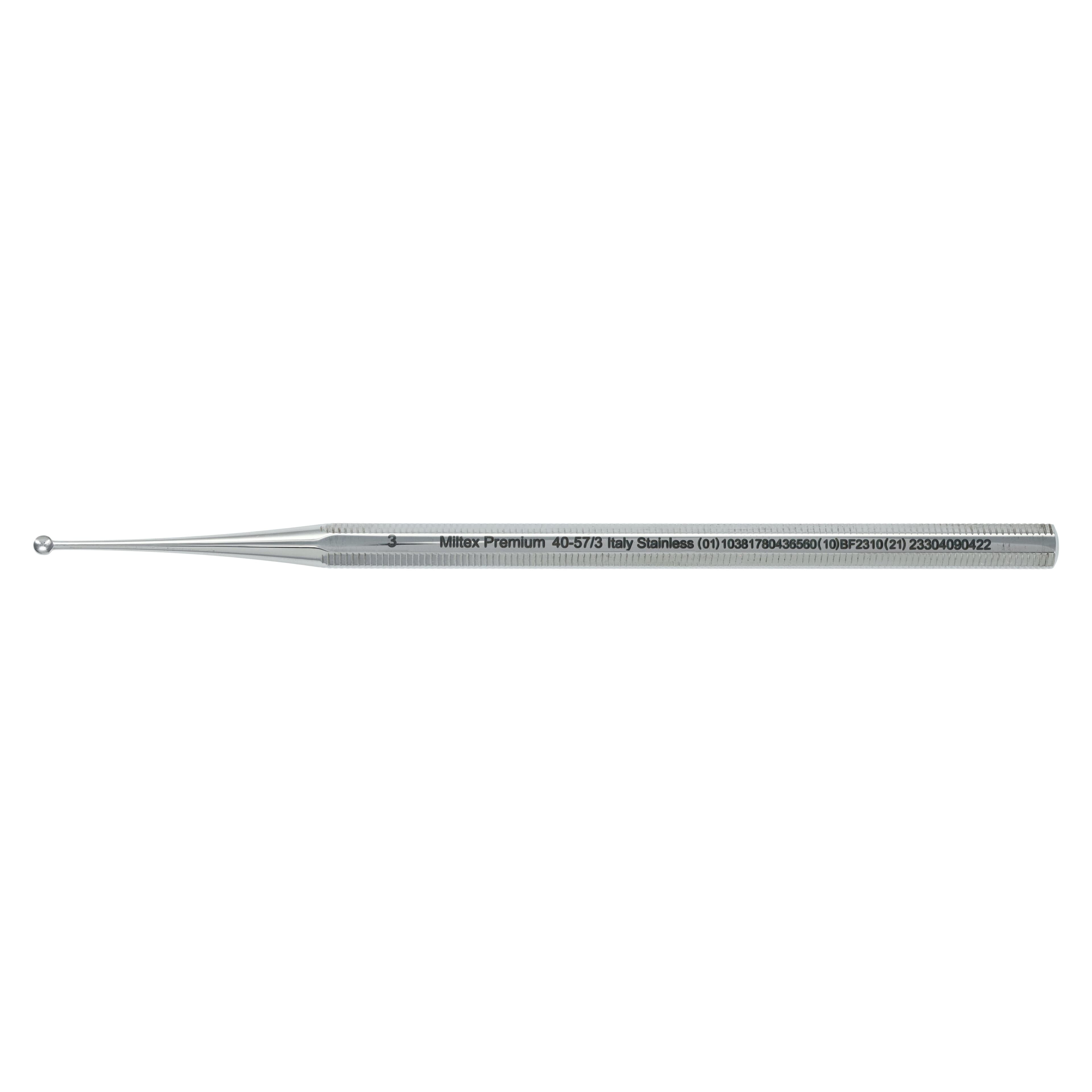 Miltex Dermal Excavator Curette, Single-Ended, 5" Stainless Steel, Large 25mm, Each - Excavator Curette S/E - Image 1