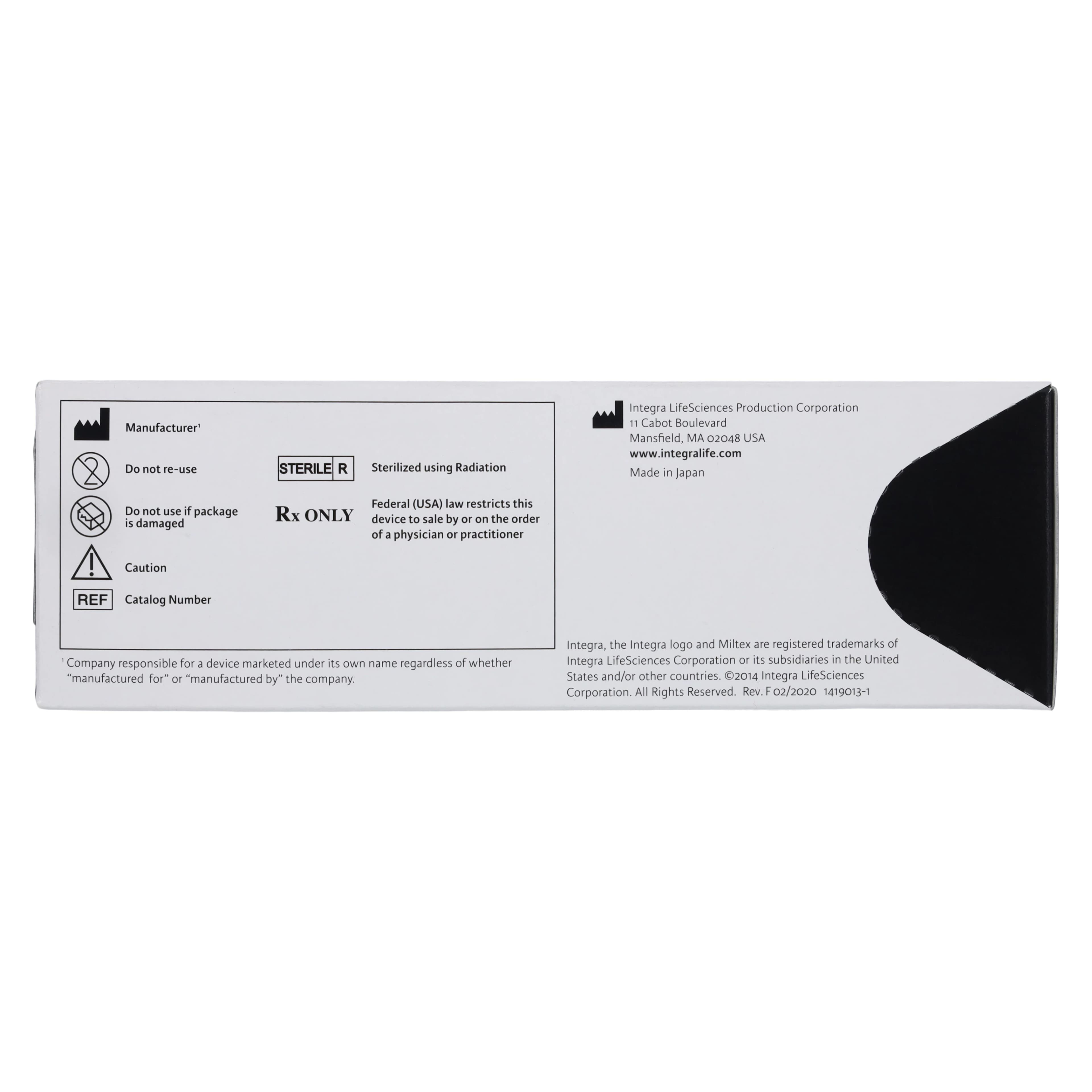 Miltex-Integra #15C Disposable Safety Scalpel, Angled Blade, Sterile, Retractable, Box of 10, 4-515C thumbnail 4