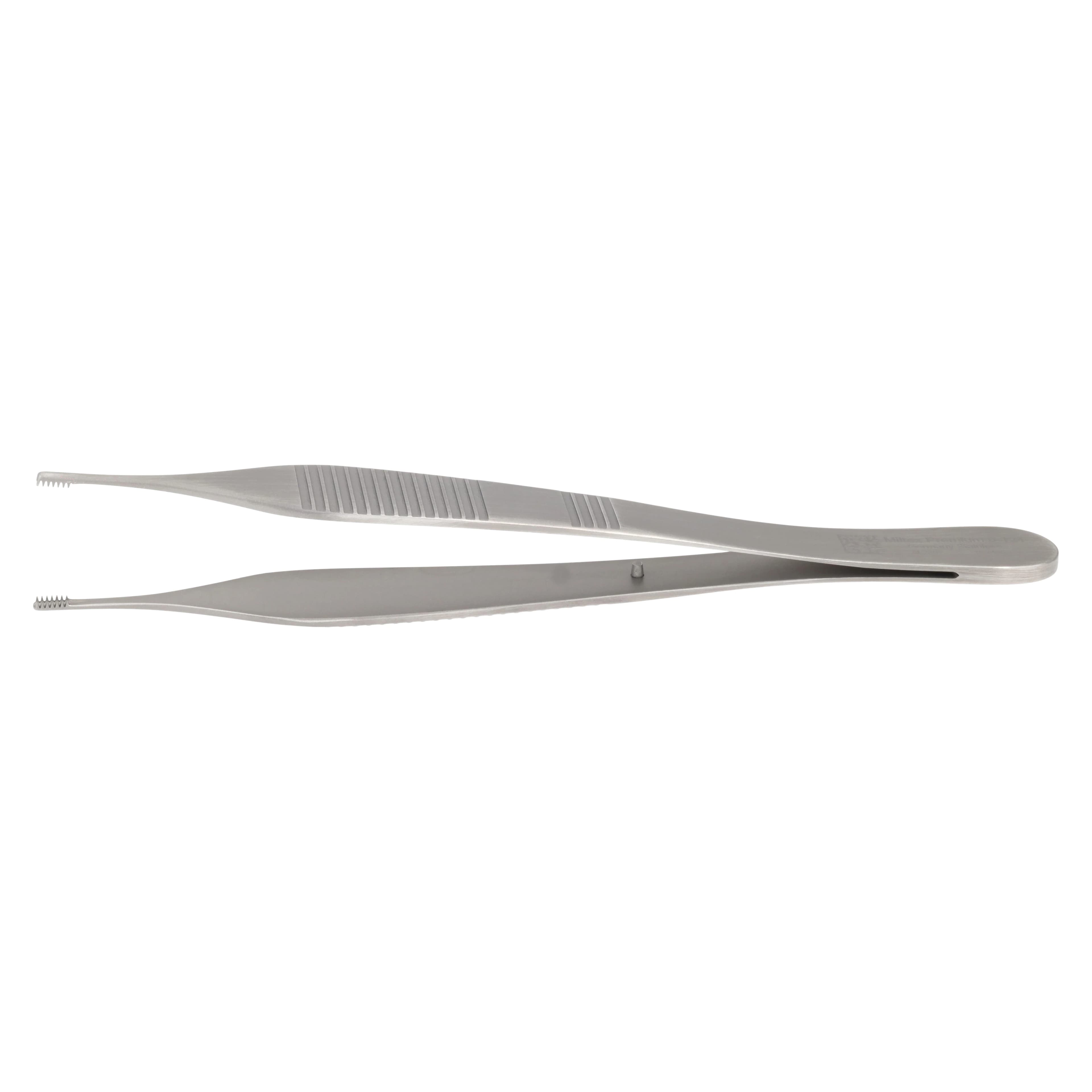 Miltex Brown-Adson Tissue Forceps, 4-3/4", 7x7 Side Grasping Teeth, Straight, Stainless Steel thumbnail 2