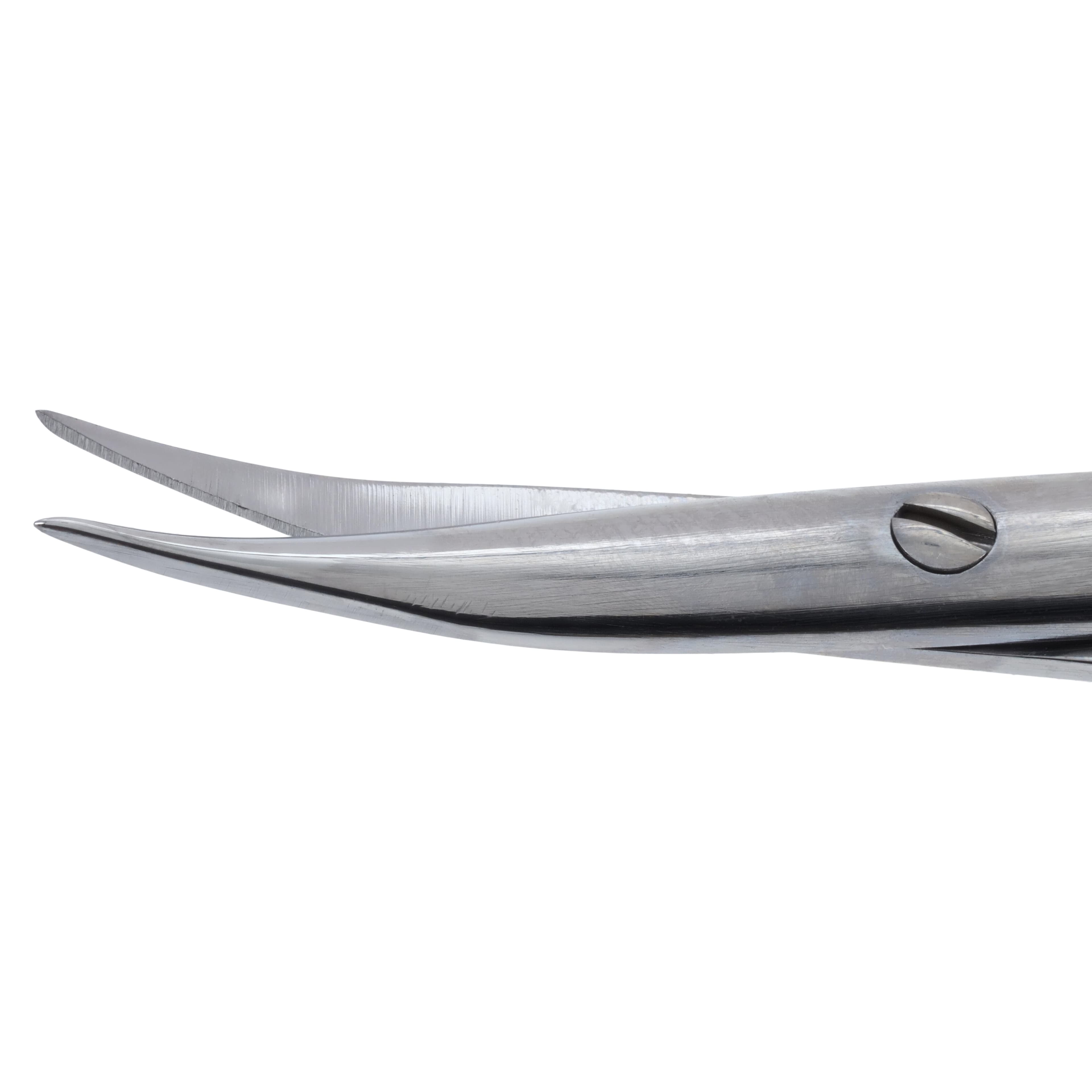 Miltex-Integra Eye Suture Scissors, 4" Curved Ribbon Type, Stainless Steel thumbnail 3