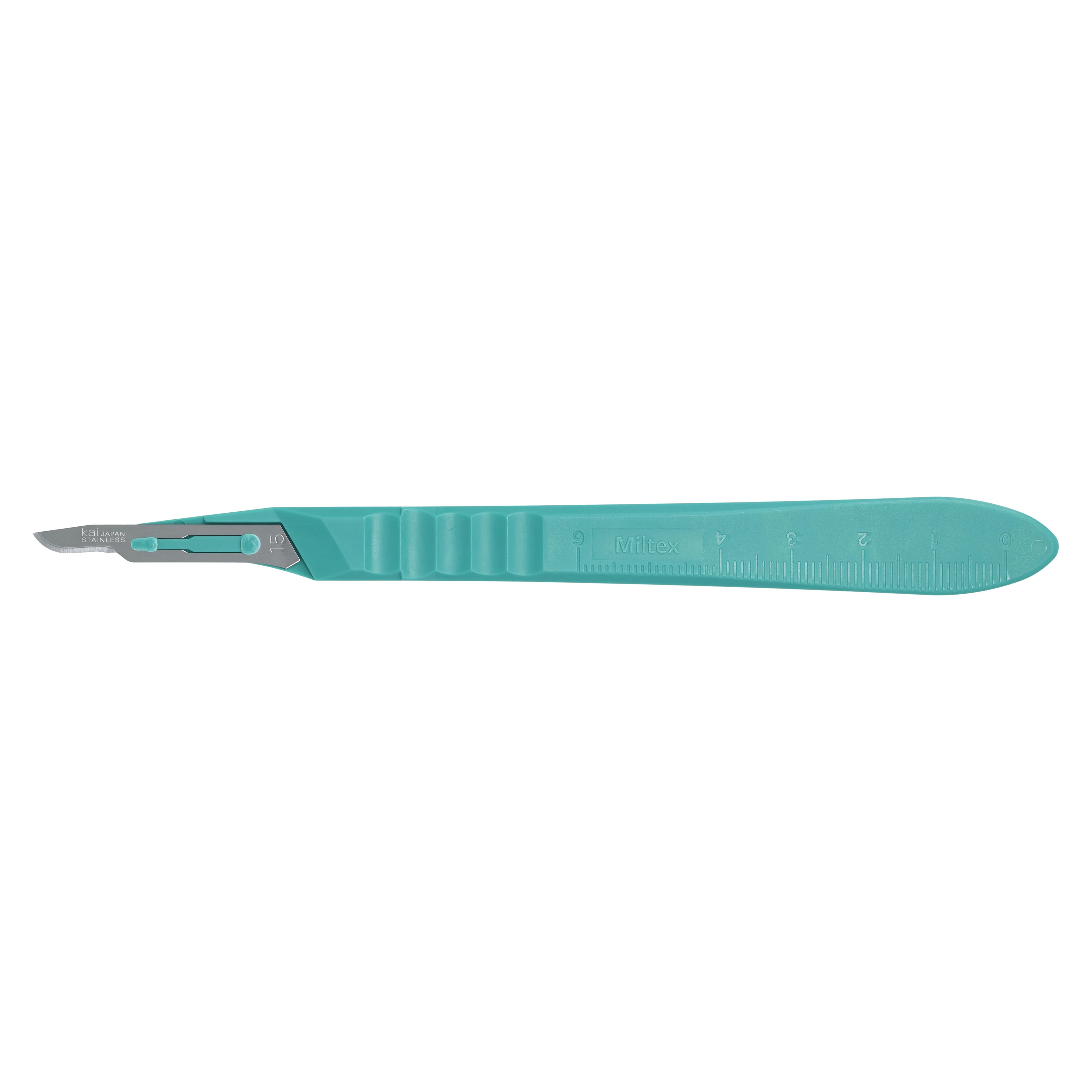 Miltex Disposable Sterile Scalpel #15, Stainless Steel, Safety Sleeve, 10/Box, 4-415 thumbnail 2