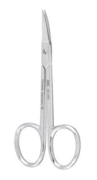 Miltex Cuticle Scissors, 3-1/2" Curved, Delicate, German Stainless Steel - Scissor Cuticle Cvd X-Delicate - Image 1