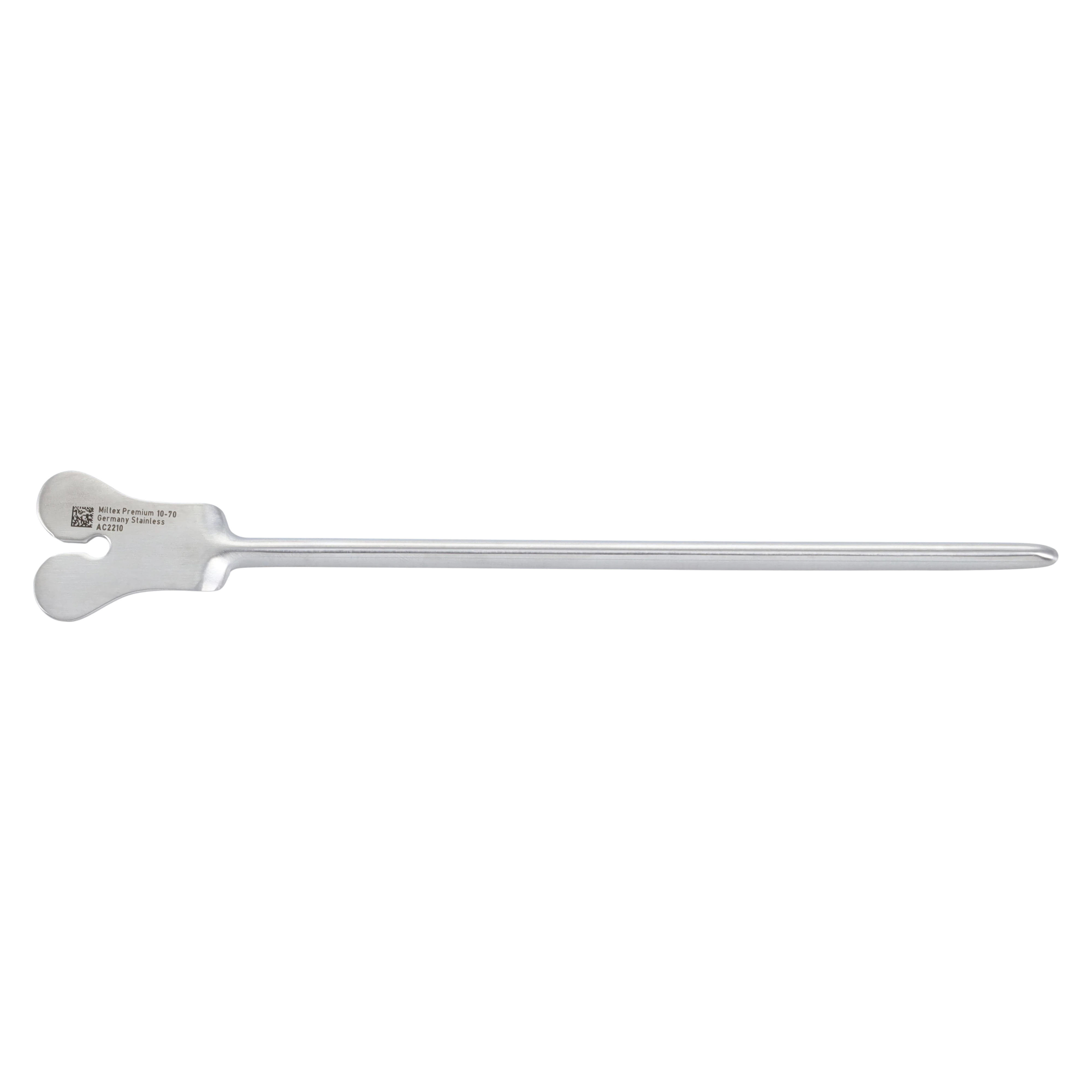 Miltex Grooved Director, Plain Point, 5-1/8" (13 cm), Stainless Steel, Reusable, #10-70 - Grooved Director W/Tongue - Image 1