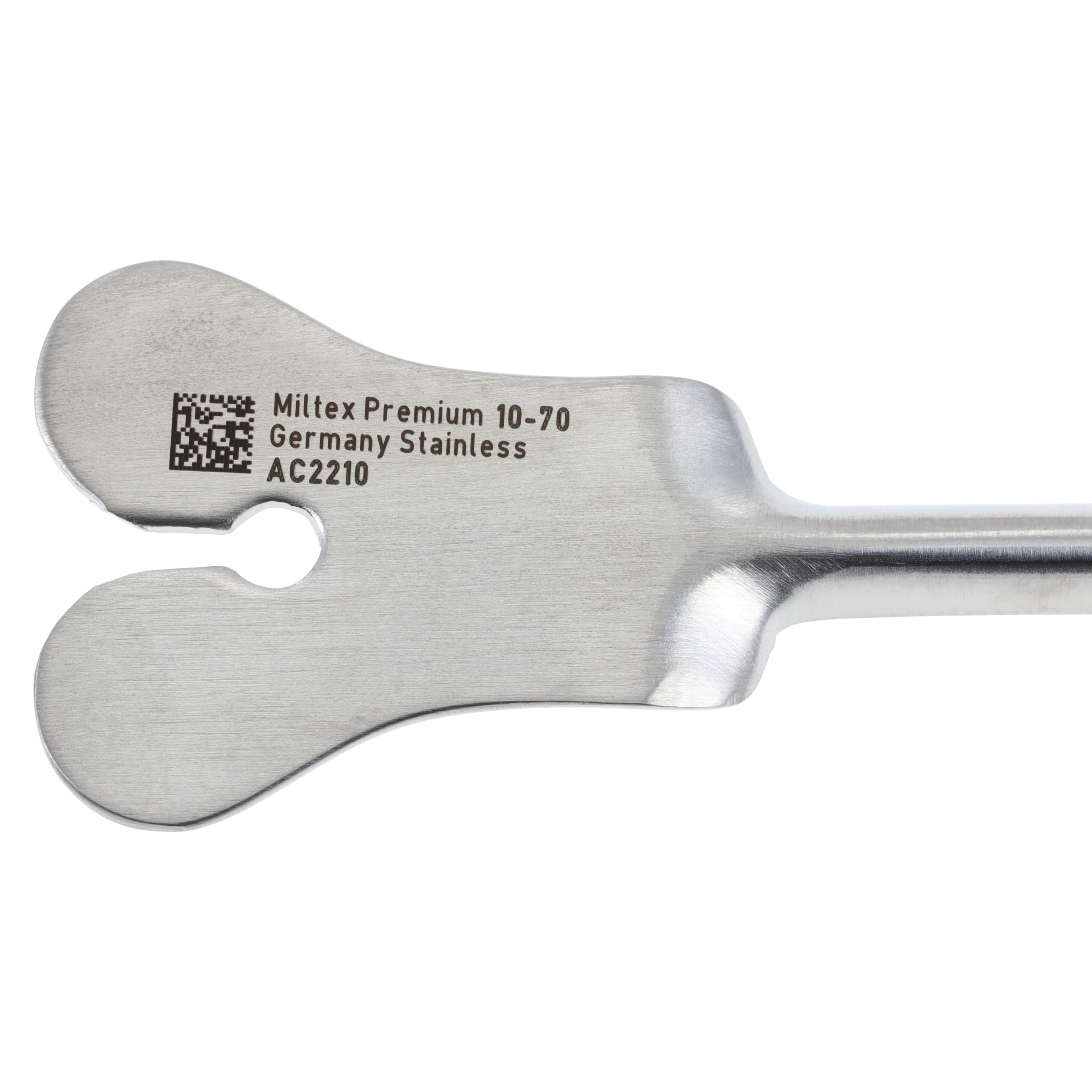 Miltex Grooved Director, Plain Point, 5-1/8" (13 cm), Stainless Steel, Reusable, #10-70 thumbnail 2