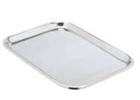 Miltex Mayo Instrument Tray, Stainless Steel, Non-Perforated, 17 x 11-5/8 x 3/4" - Tray Instrument SS - Image 1