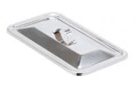 Miltex-Integra Dome Cath Cover 8" Lid for Trays 3-937/3-938, Stainless Steel, Each - Tray Cover Cath SS - Image 1