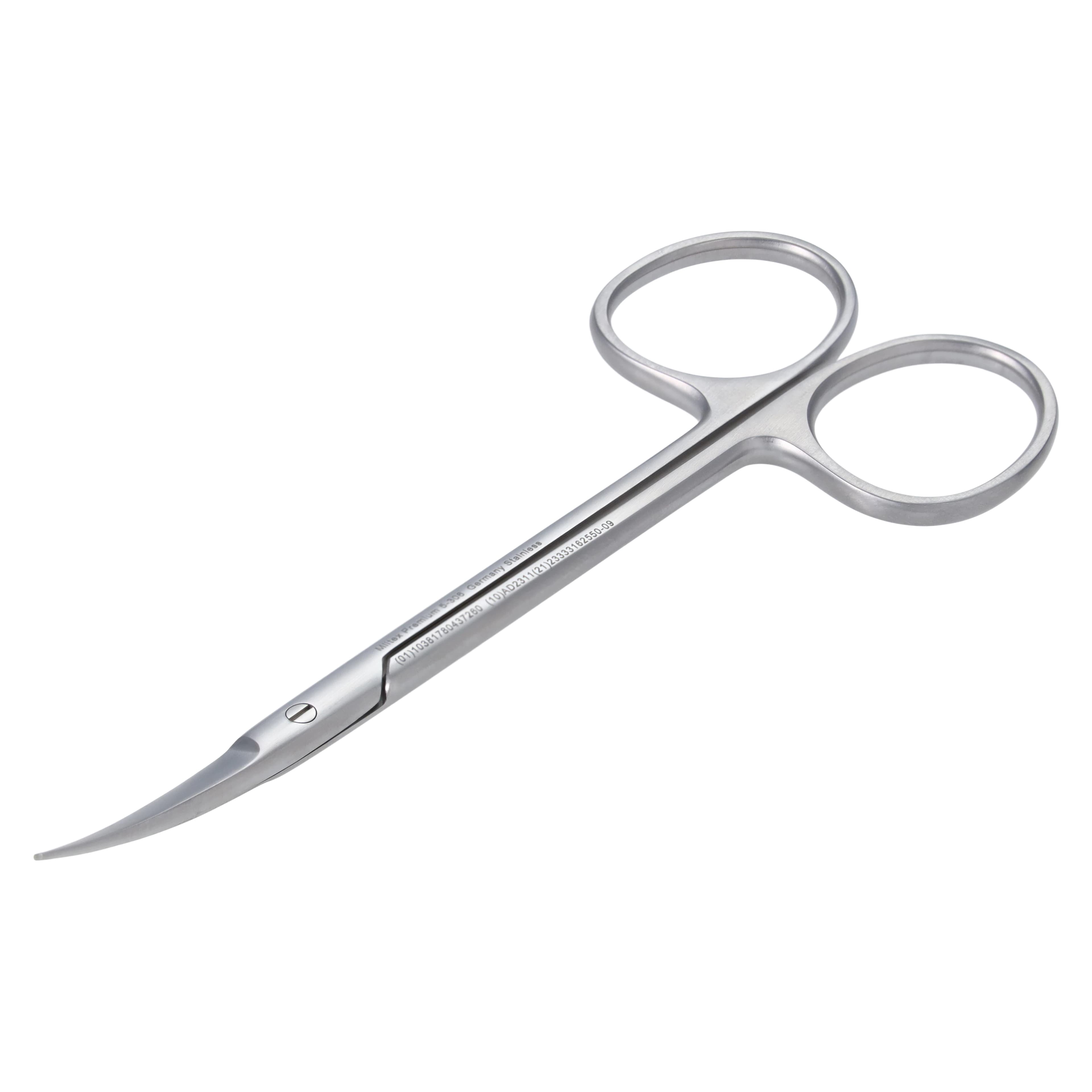 Miltex Iris Surgical Scissors, 4-1/2" Curved, Stainless Steel, Sharp/Sharp, Model 5-306 thumbnail 4