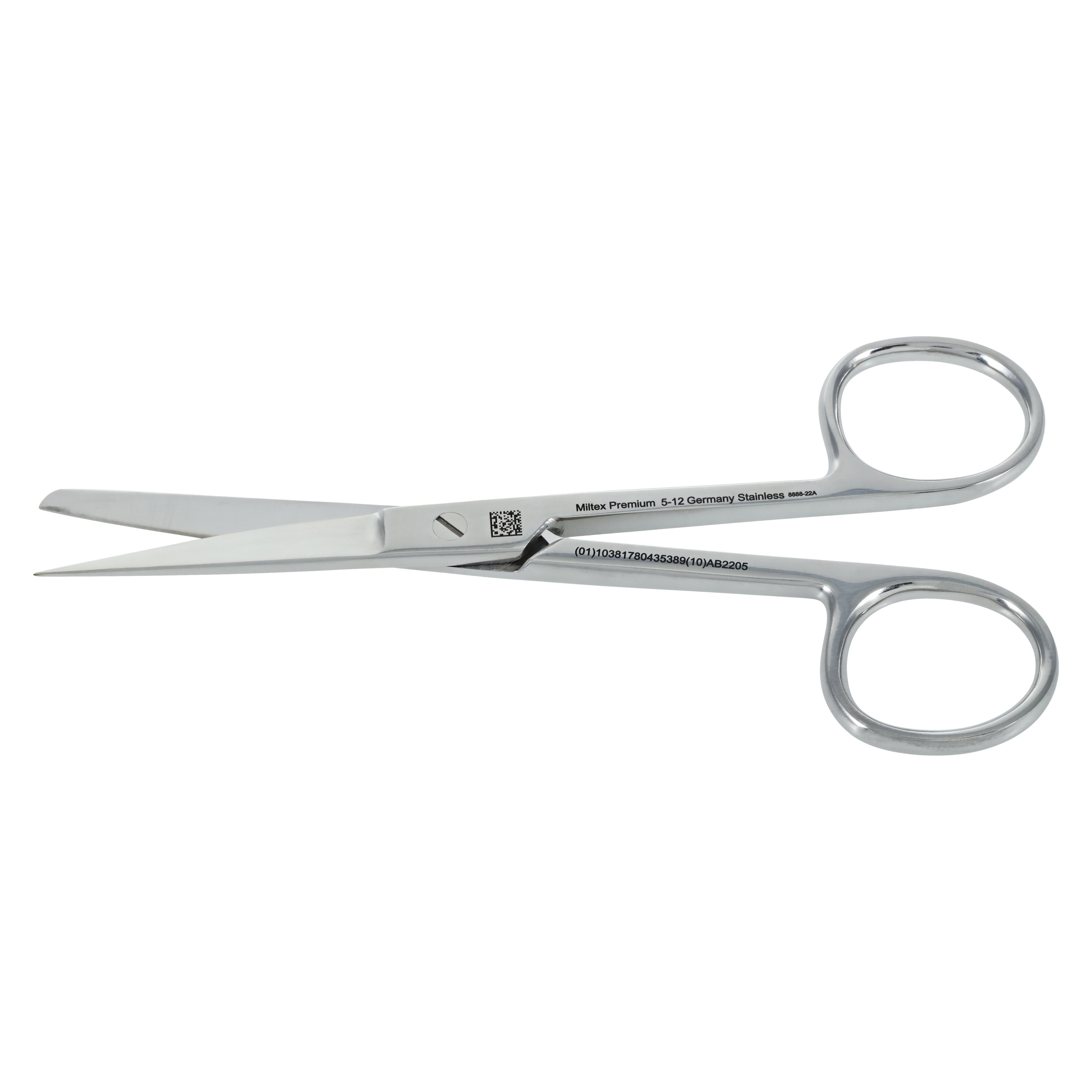 Miltex Operating Scissors, Straight/Blunt, 4-1/2" Stainless Steel, Autoclavable, Reusable thumbnail 2