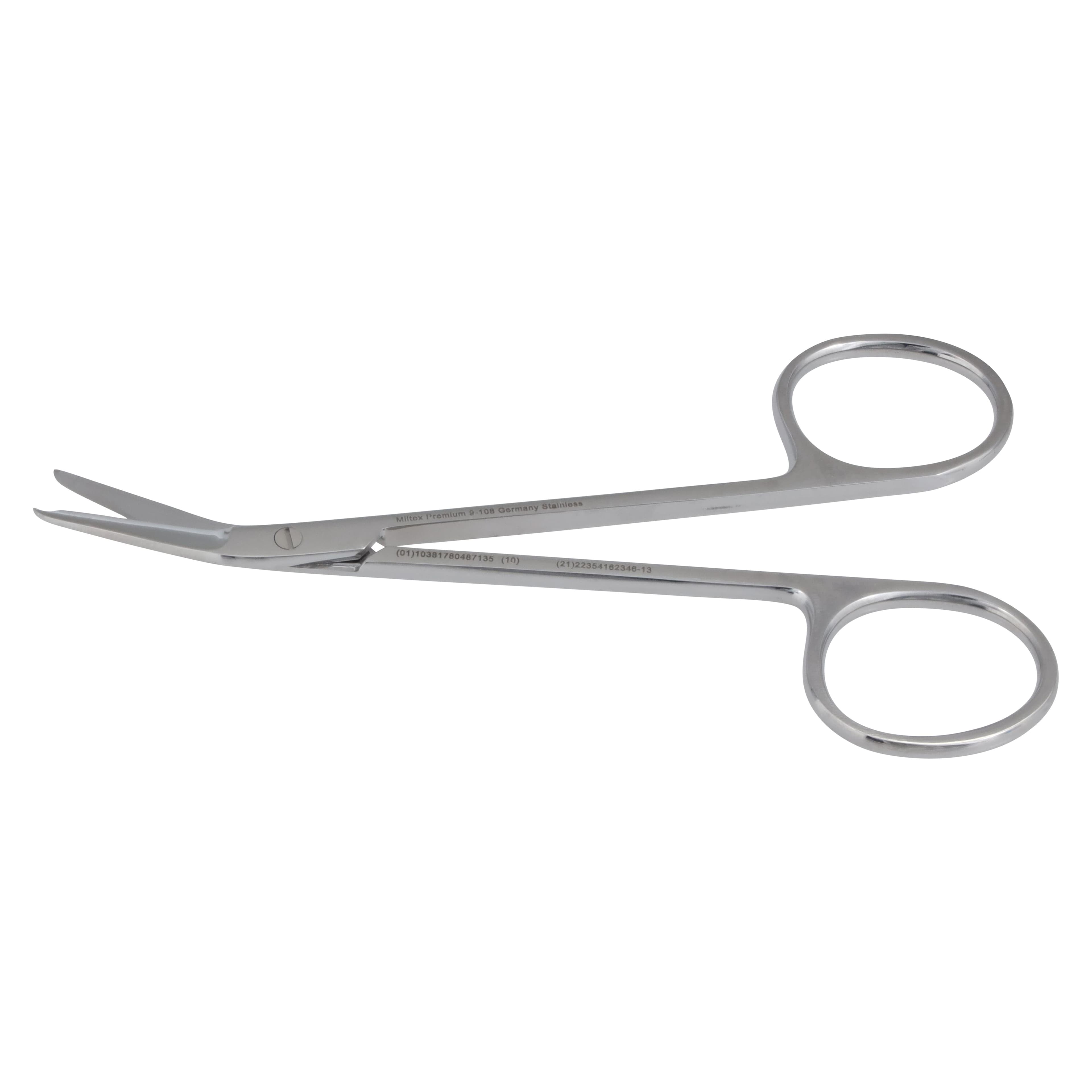 Integra Miltex Stitch Scissors, Angled 4-1/2" Delicate, Stainless Steel, Each thumbnail 2
