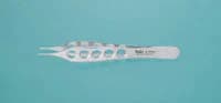 Miltex Adson Tissue/Suture Forceps, 4-3/4", 1x2 Teeth with Tying Platform, Lightweight Fenestrated Handle, German Stainless Steel - Miltex - Adson Tissue/Suture Fcps 4-3/4, Lightweight Handle - Image 1