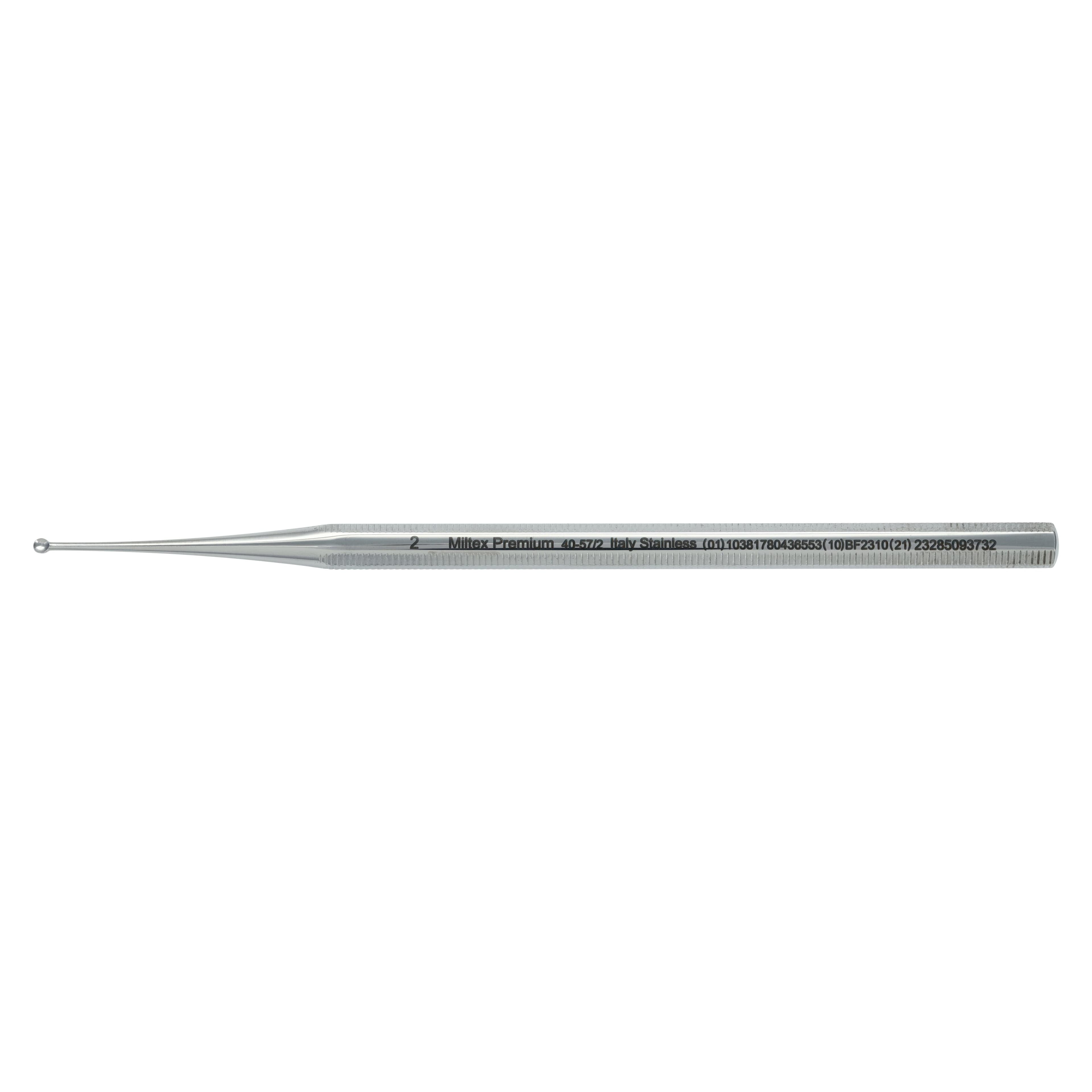 Miltex Curette Excavator Without Hole, Medium, 2mm, 5" Stainless Steel, Each thumbnail 2