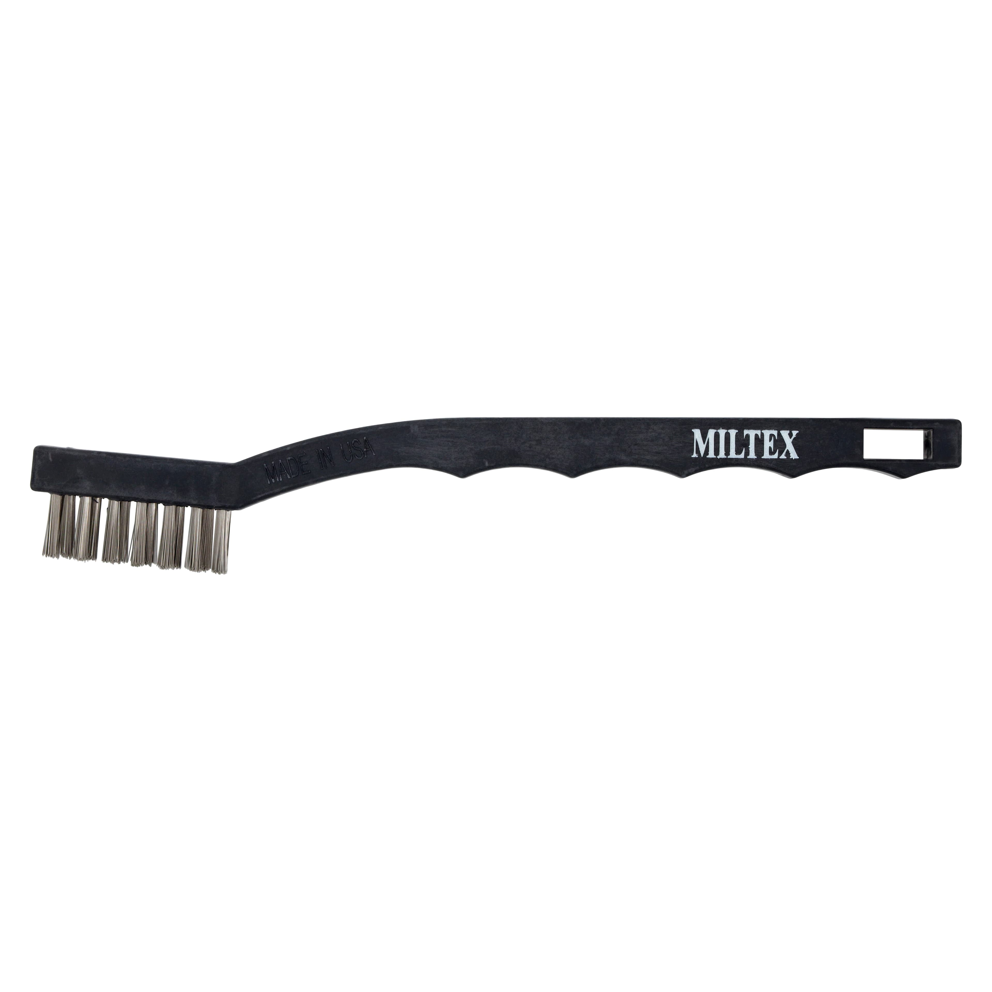 Miltex Instrument Cleaning Brush, Stainless Steel Bristles, Autoclavable, 7-1/4", 3/Pkg, 3-1001 thumbnail 2