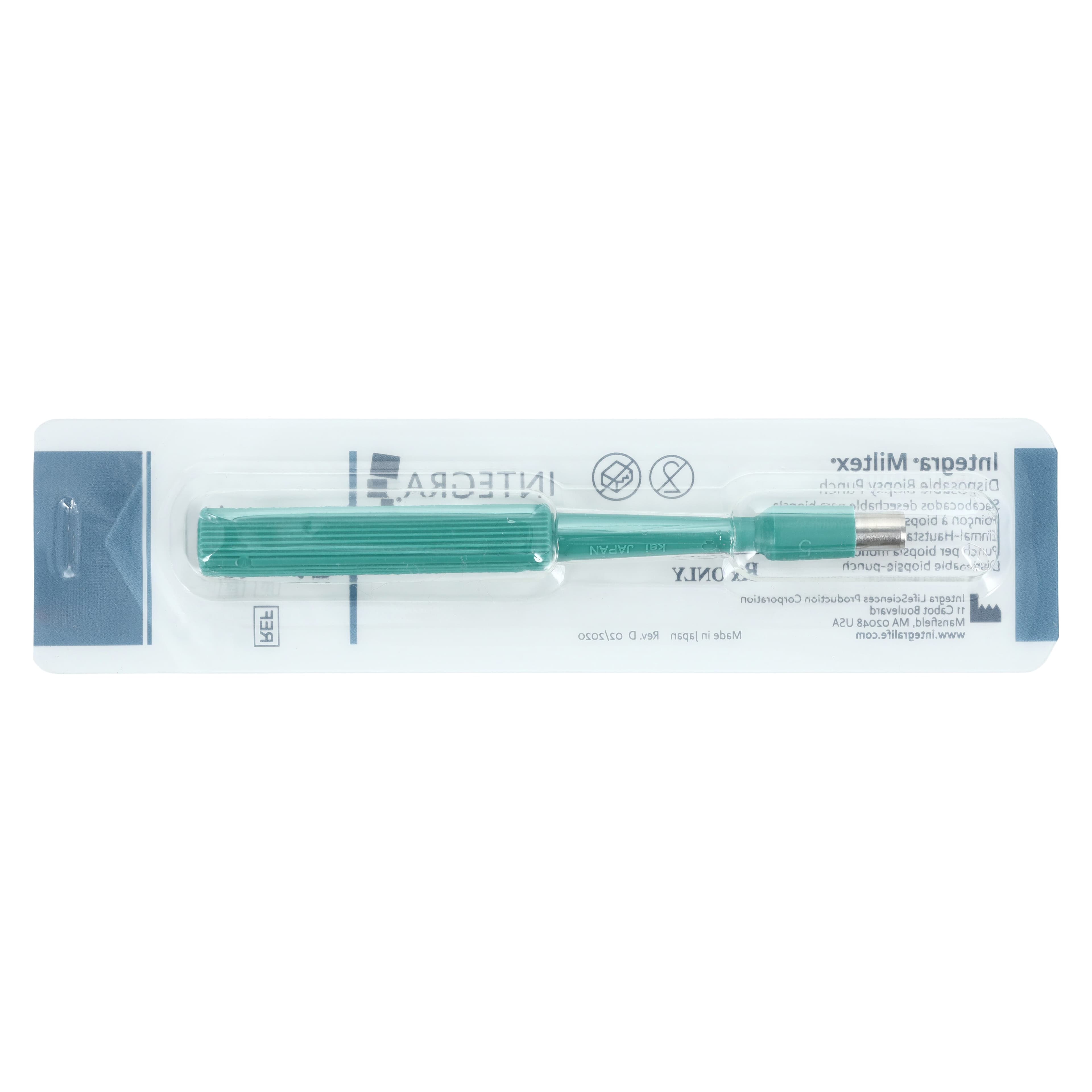 Miltex-Integra Standard Biopsy Punch, 5.0mm, Sterile, Disposable, 1/Pkg thumbnail 7