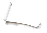 Miltex Jackson Vaginal Retractor, 7" Stainless Steel, 1-1/2" x 3" Blade - Jackson Vaginal Retractor - Image 1