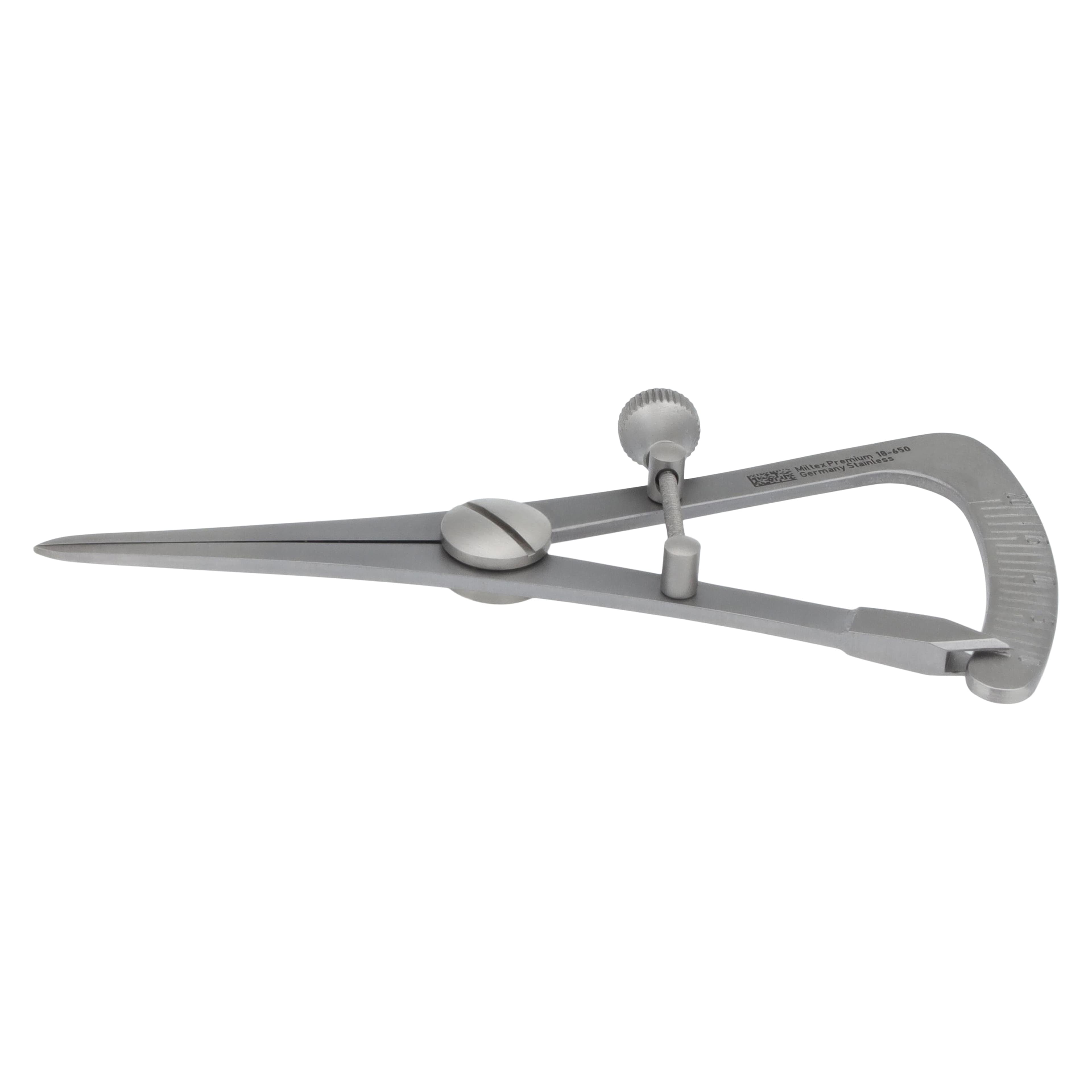 Miltex 3.25" Castroviejo Combination Measuring and Marking Caliper, Graduated 0-20 mm, Stainless Steel - Miltex 3.25" Castroviejo Combination Measuring and Marking Caliper, Graduated 0 - Image 1