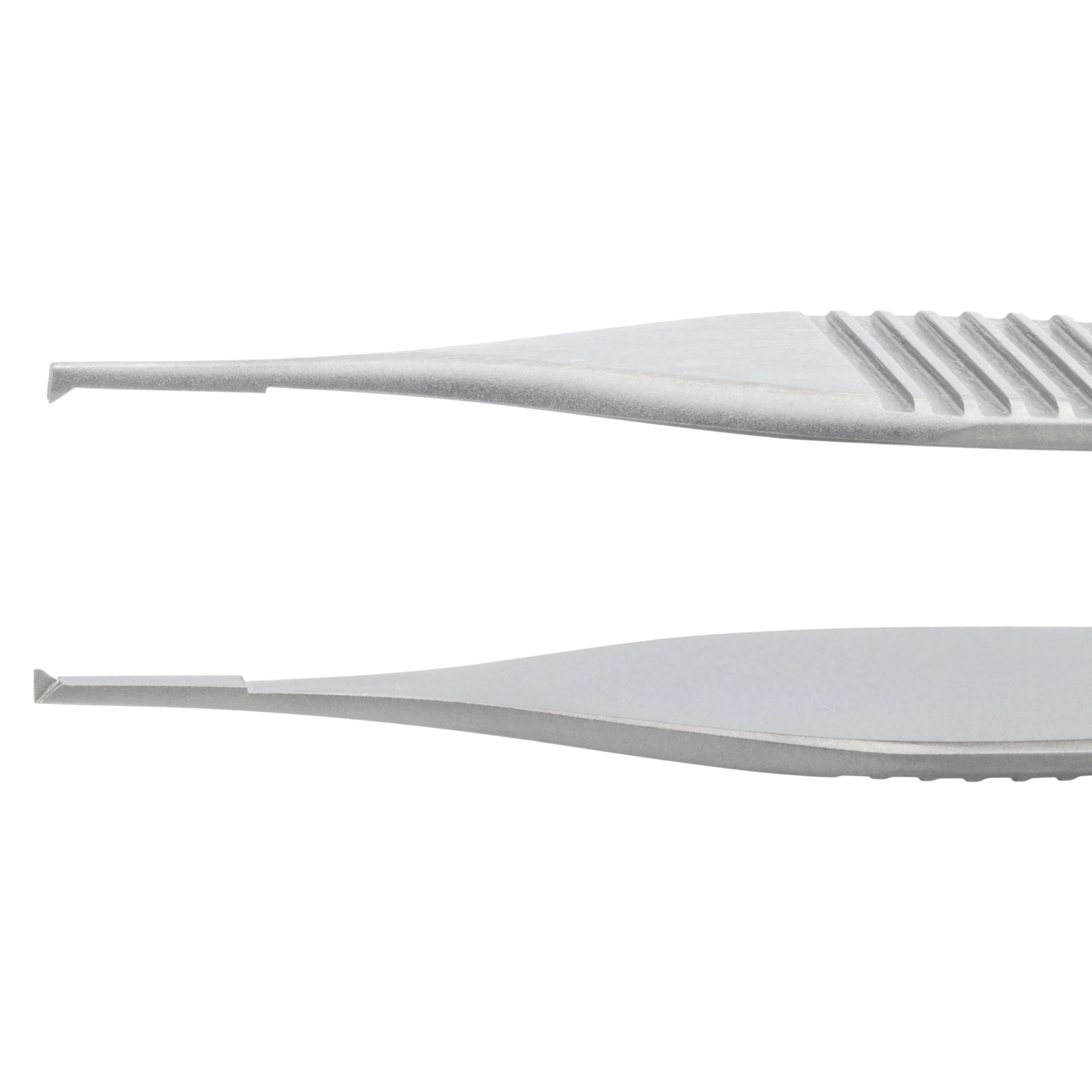 Miltex-Integra Adson Tissue & Suture Forceps, 4-3/4", 1 x 2 Teeth with Tying Platform, Straight, Stainless Steel, Autoclavable, Each thumbnail 3