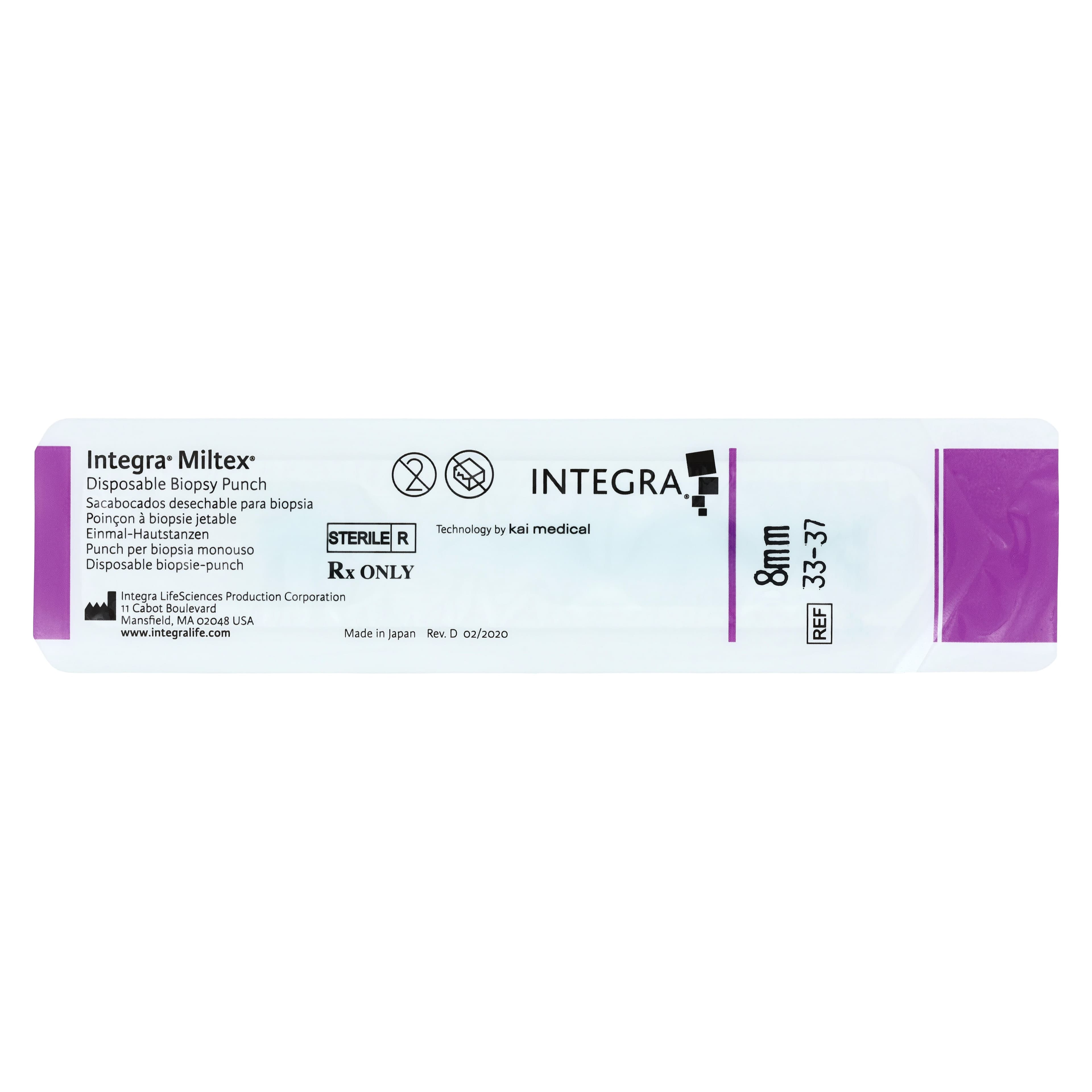 Keyes Biopsy Punch Disposable, 8mm, Sterile, Each thumbnail 6
