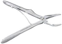 Miltex Pedodontic Extraction Forceps, H, Universal, Mini, English Pattern, 4-3/4", Stainless Steel - Extracting Forceps H Pedo - Image 1