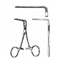 Debakey Bulldog Clamp, 90 Degree Angle, 3-3/4" Stainless Steel, Each - Debakey Bulldog Ring Hdl - Image 1
