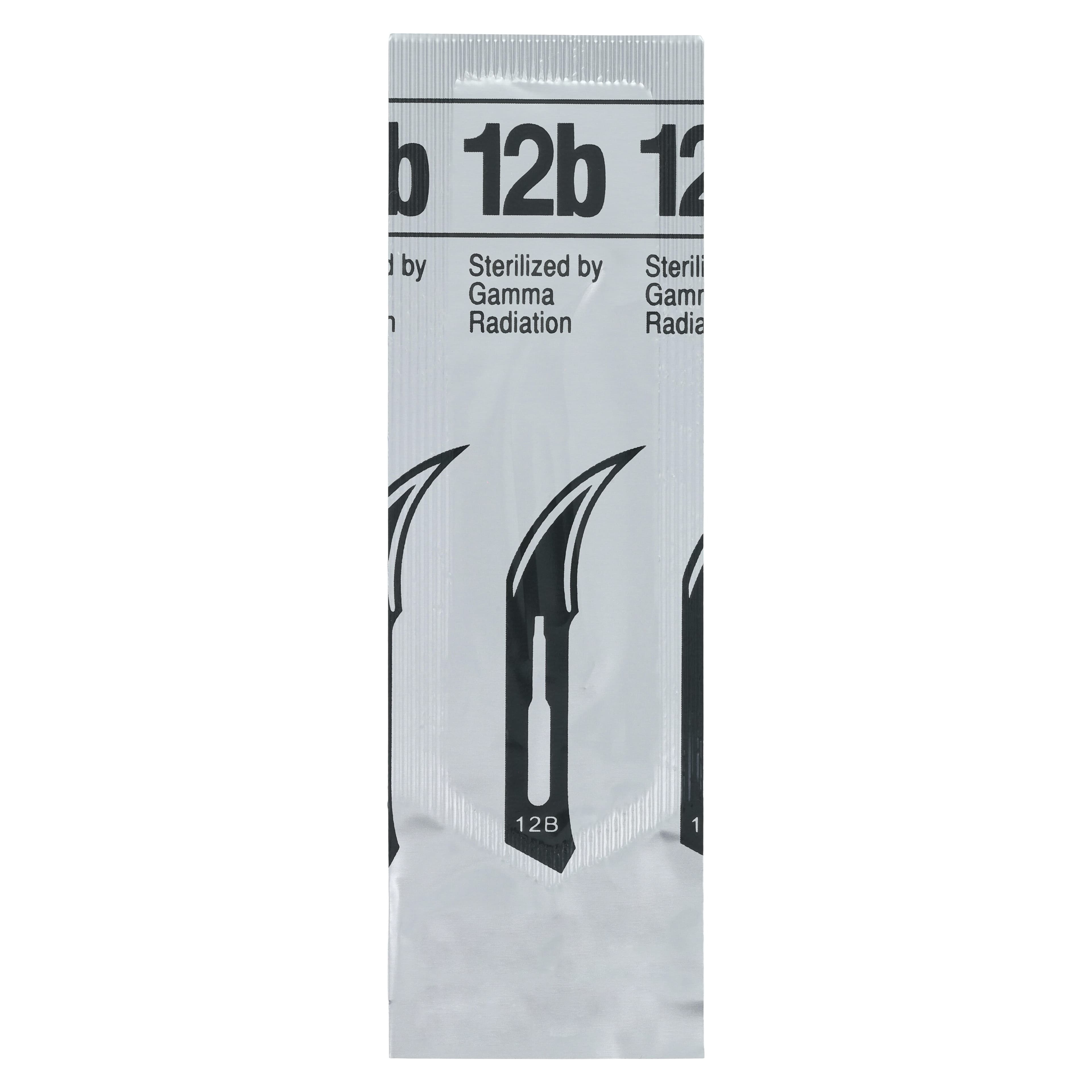 Miltex #12B Stainless Steel Sterile Surgical Scalpel Blade, Double-Edge, 100/Box, 4-312B thumbnail 5