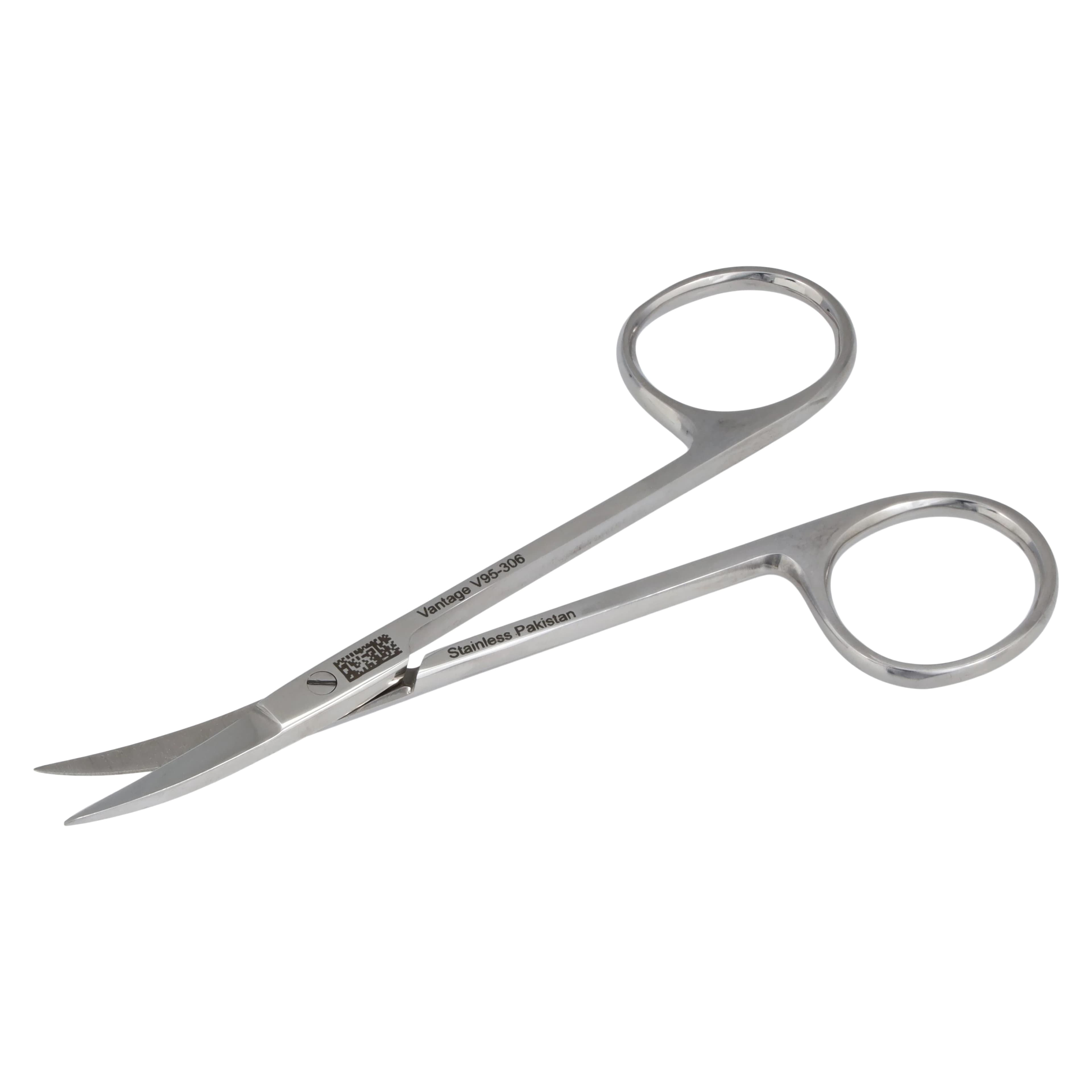 Miltex Vantage Iris Scissors, Curved, 4-1/8" (105mm), Stainless Steel, V95-306 thumbnail 4