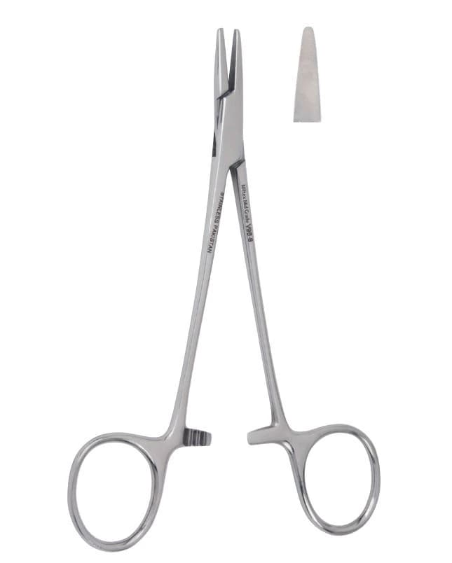 Vantage Halsey Needle Holder, 5" Stainless Steel, Each - Halsey Needle Holder - Image 1