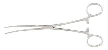 Bainbridge Forceps, Curved, 7-1/4" Stainless Steel, Each - Forcep Bainridge Curved - Image 1