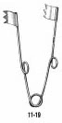 Miltex-Integra Spring Wire Retractor, 3-1/4" Stainless Steel, Each - Spring Wire Retractor - Image 1