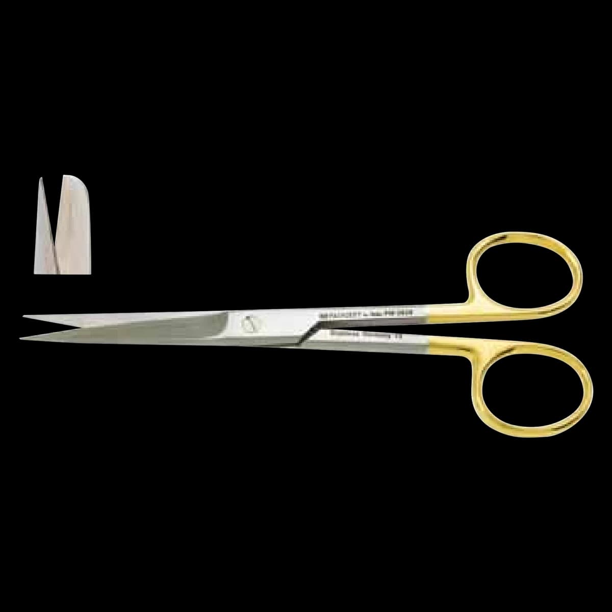 Miltex-Integra Operating Scissors, Straight, 5-1/2", Tungsten Carbide, Autoclavable - O.r. Scissor Str. Sb./tc - Image 1