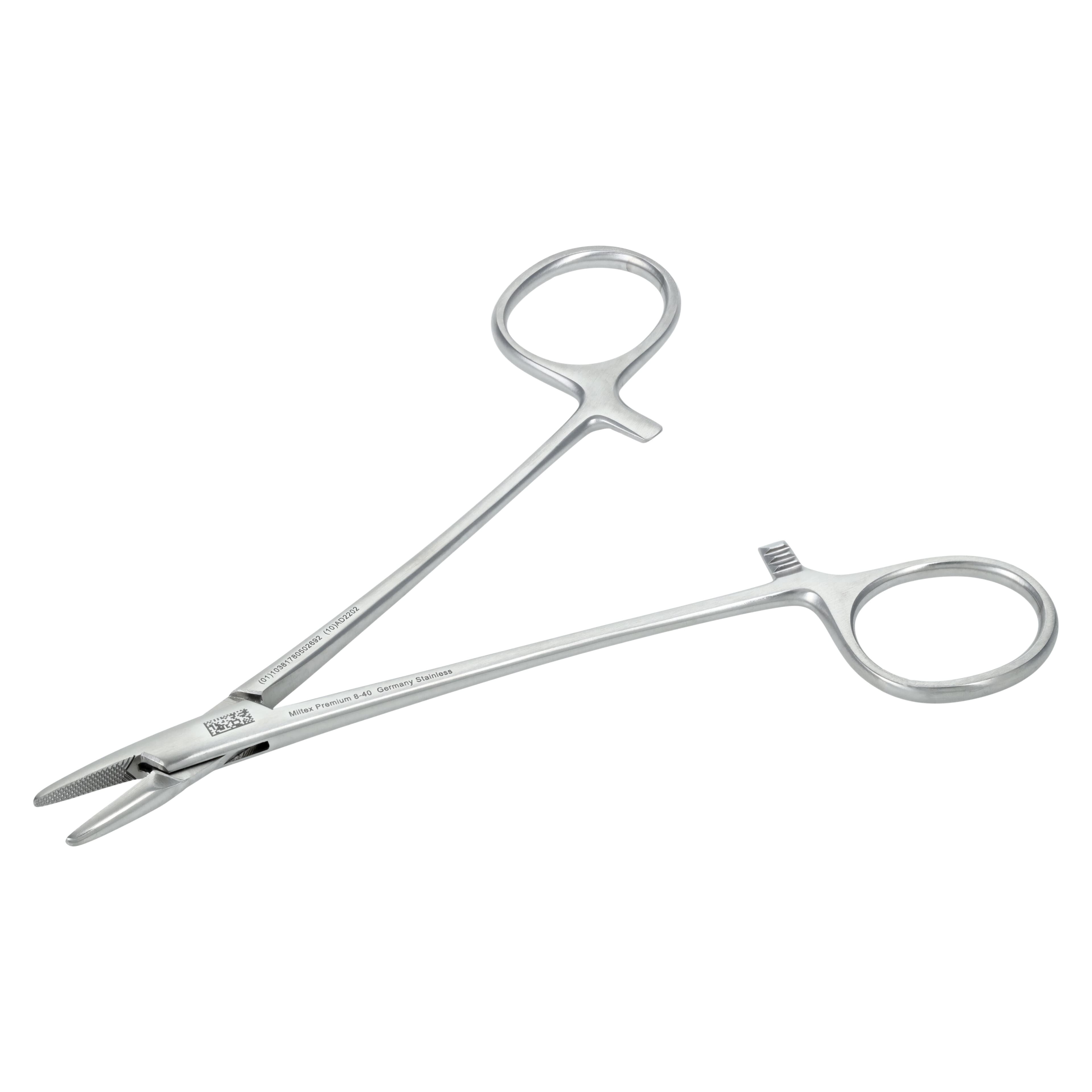 Miltex Baumgartner Needle Holder, 5-1/2", Stainless Steel, Ceramic Coated Smooth Tip, 1/Pkg thumbnail 4