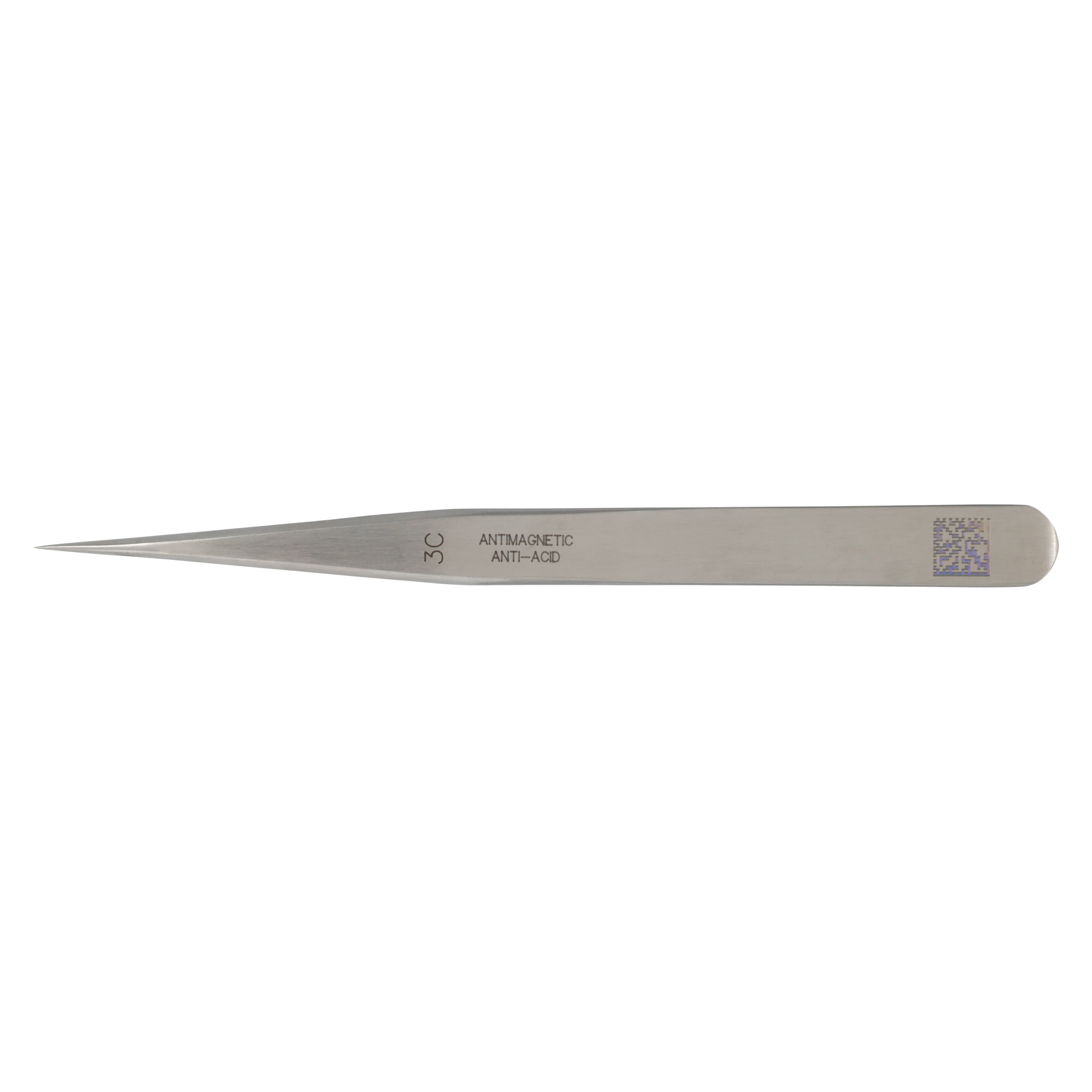 Miltex #3C Swiss Jeweler Forceps, Straight Flat, 4-3/8" (111 mm), Stainless Steel, Non-Magnetic, Autoclavable thumbnail 5