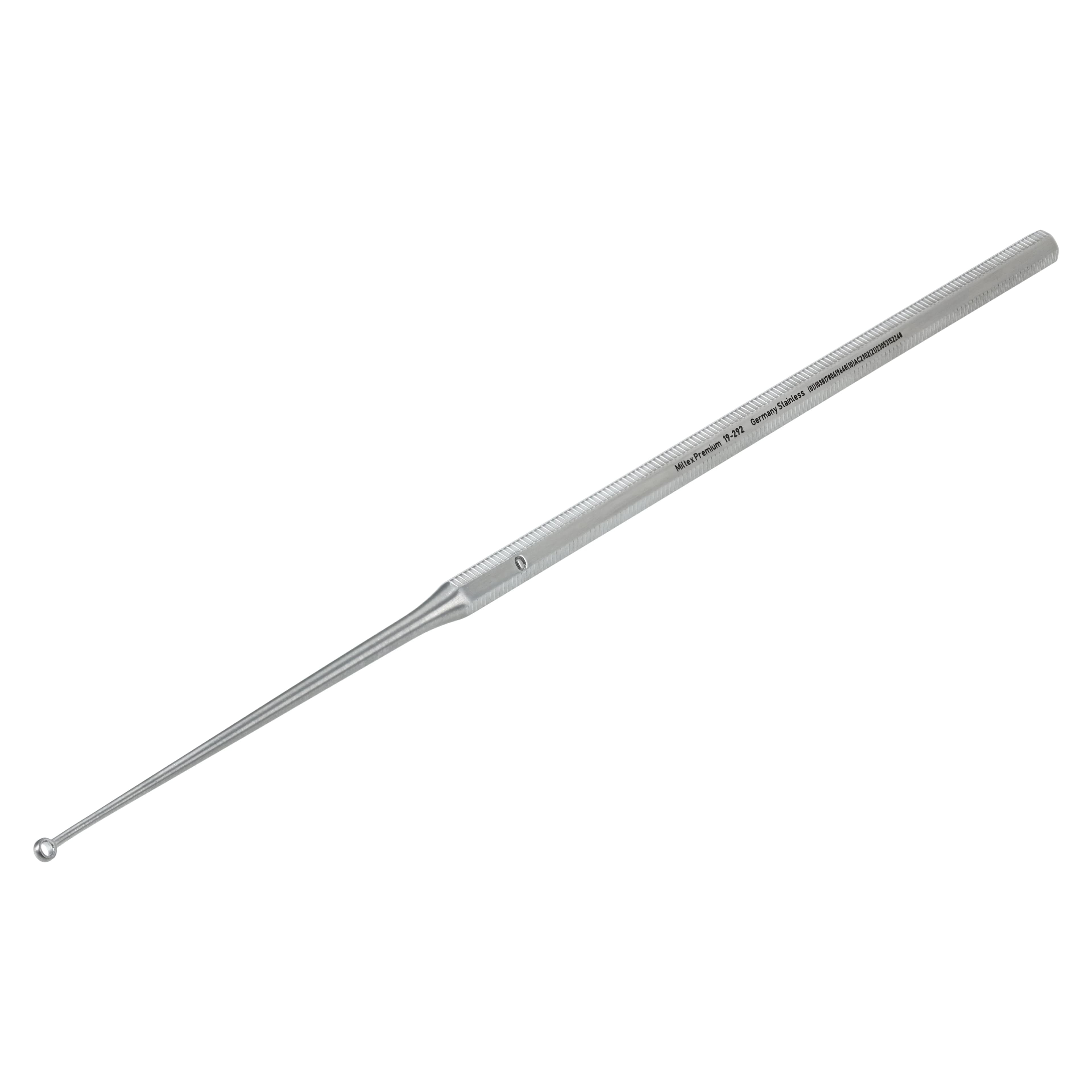 Miltex-Integra Buck Ear Curette, Blunt Angled, Size 0, 6-1/2" Stainless Steel, Each thumbnail 4