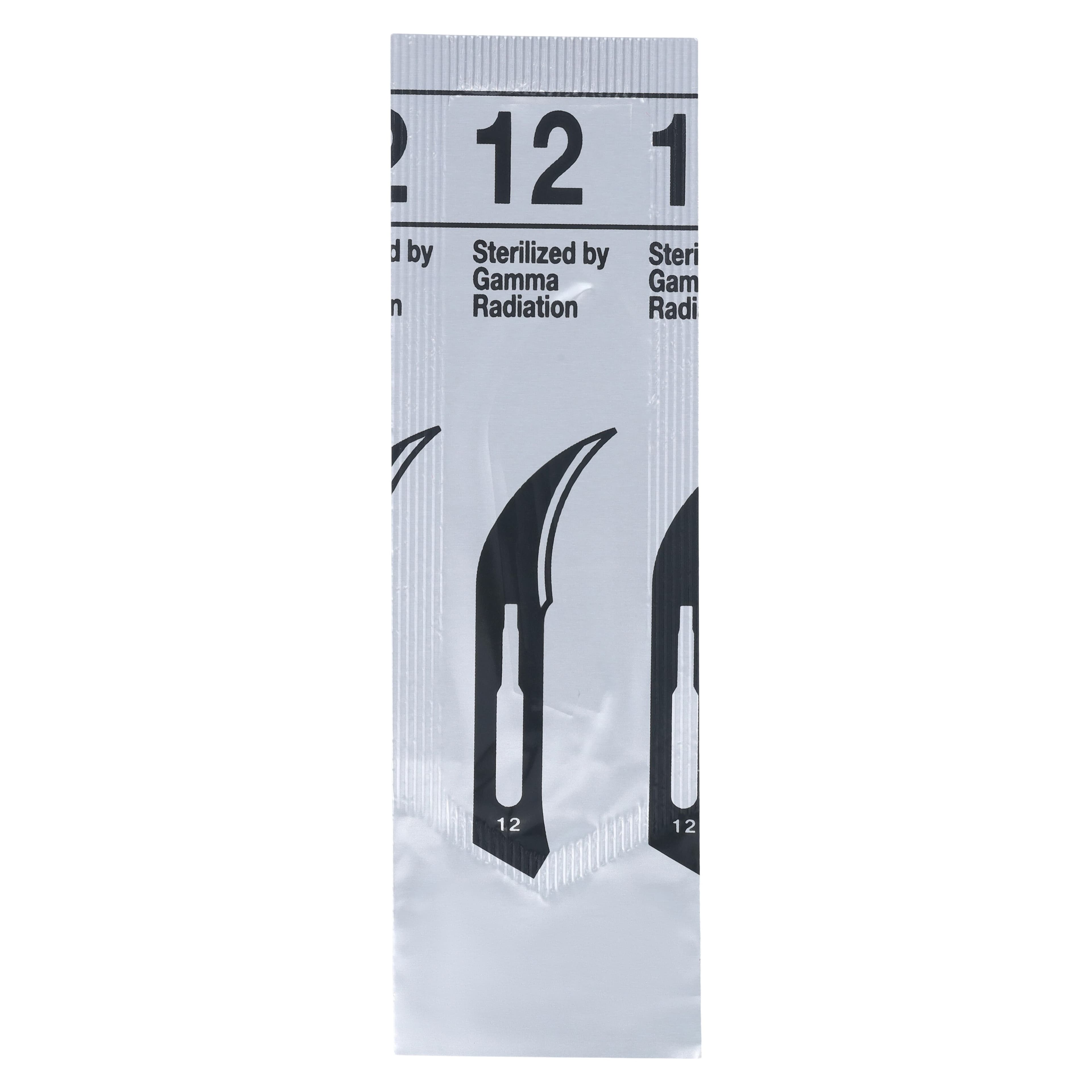 Miltex #12 Stainless Steel Sterile Disposable Surgical Blades, 100/Box, 4-312 thumbnail 2