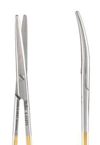 Miltex Strabismus Scissors, Straight, 4-1/2" (11.4 cm), Tungsten Carbide - Strabismus Scissor Str/tc - Image 1