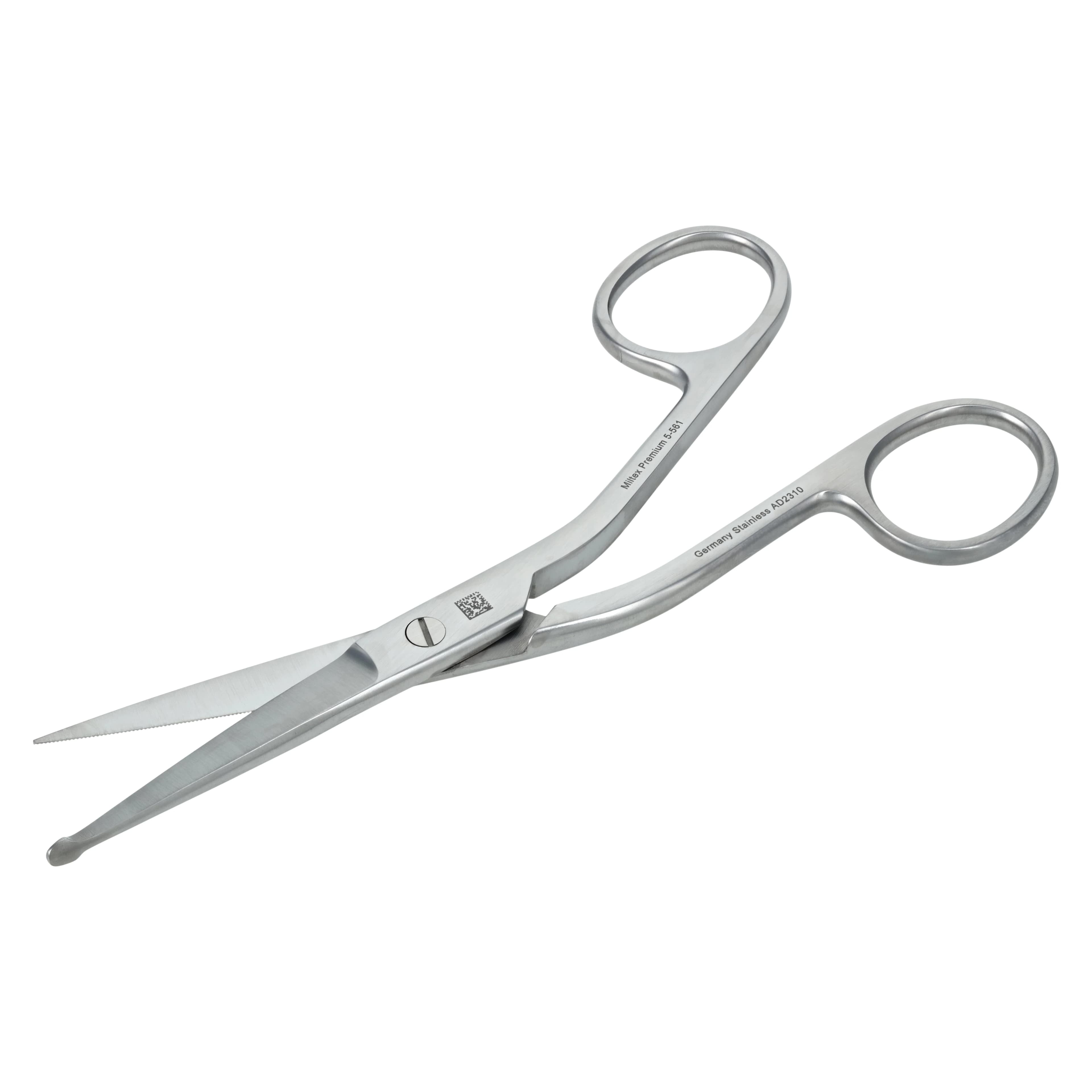 Knowles Bandage Scissors, Angled on Side, 5-1/2", Stainless Steel, Reusable, Each thumbnail 4
