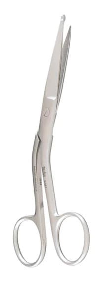 Knowles Bandage Scissors, Angled on Side, 5-1/2", Stainless Steel, Reusable, Each thumbnail 2