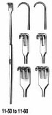 Miltex Neck Rake Retractor, 6-1/2" Rigid, 3-Prong - Retractor Tissue 3-Prong - Image 1