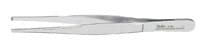 Miltex Tissue Forceps, Straight, 4-1/2", 2x3 Teeth, Stainless Steel, Autoclavable, Each - Tissue Fcds41/2"2x3teeth - Image 1