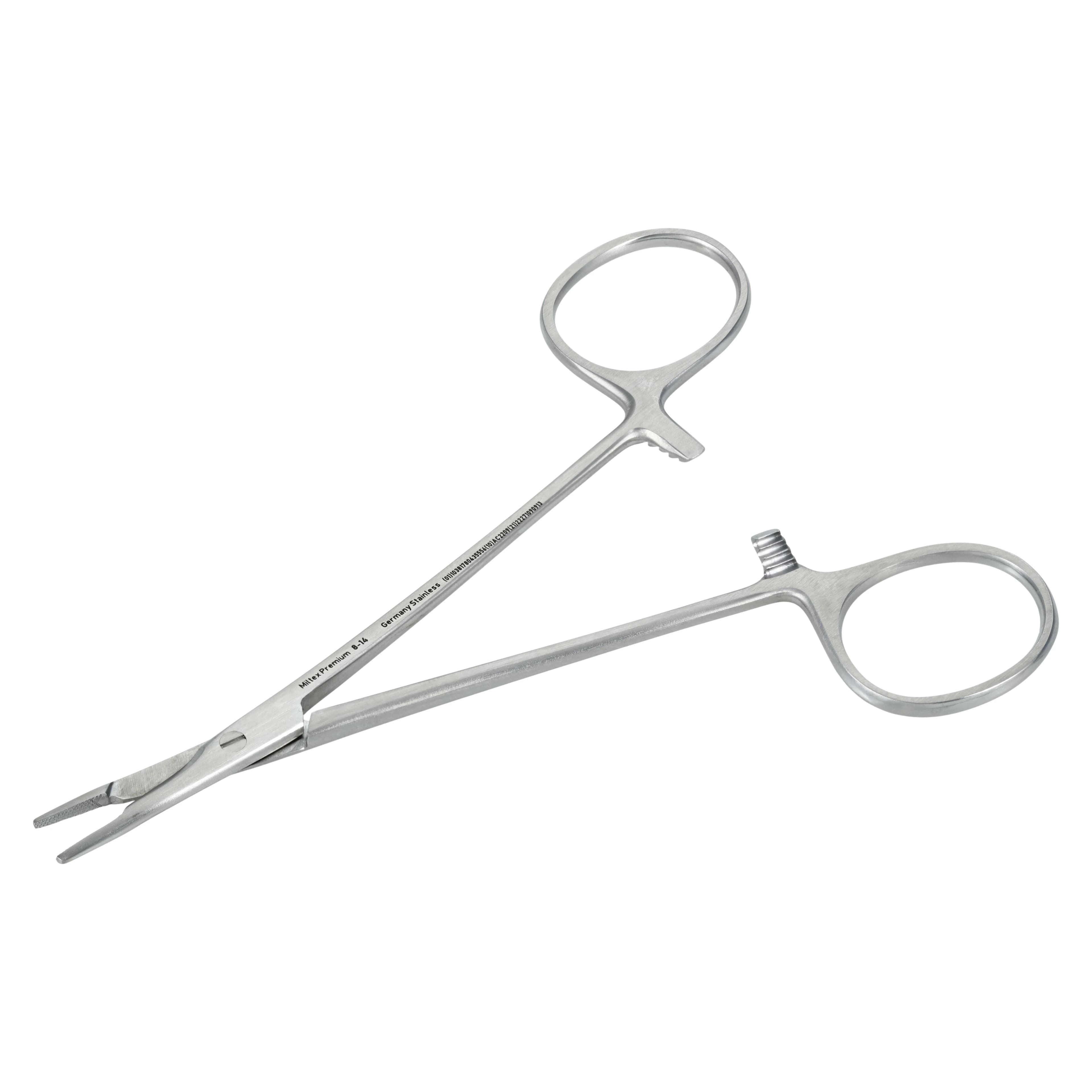Olsen-Hegar Needle Holder with Suture Scissors, Serrated Jaw, 4-3/4", Stainless Steel, Each thumbnail 3