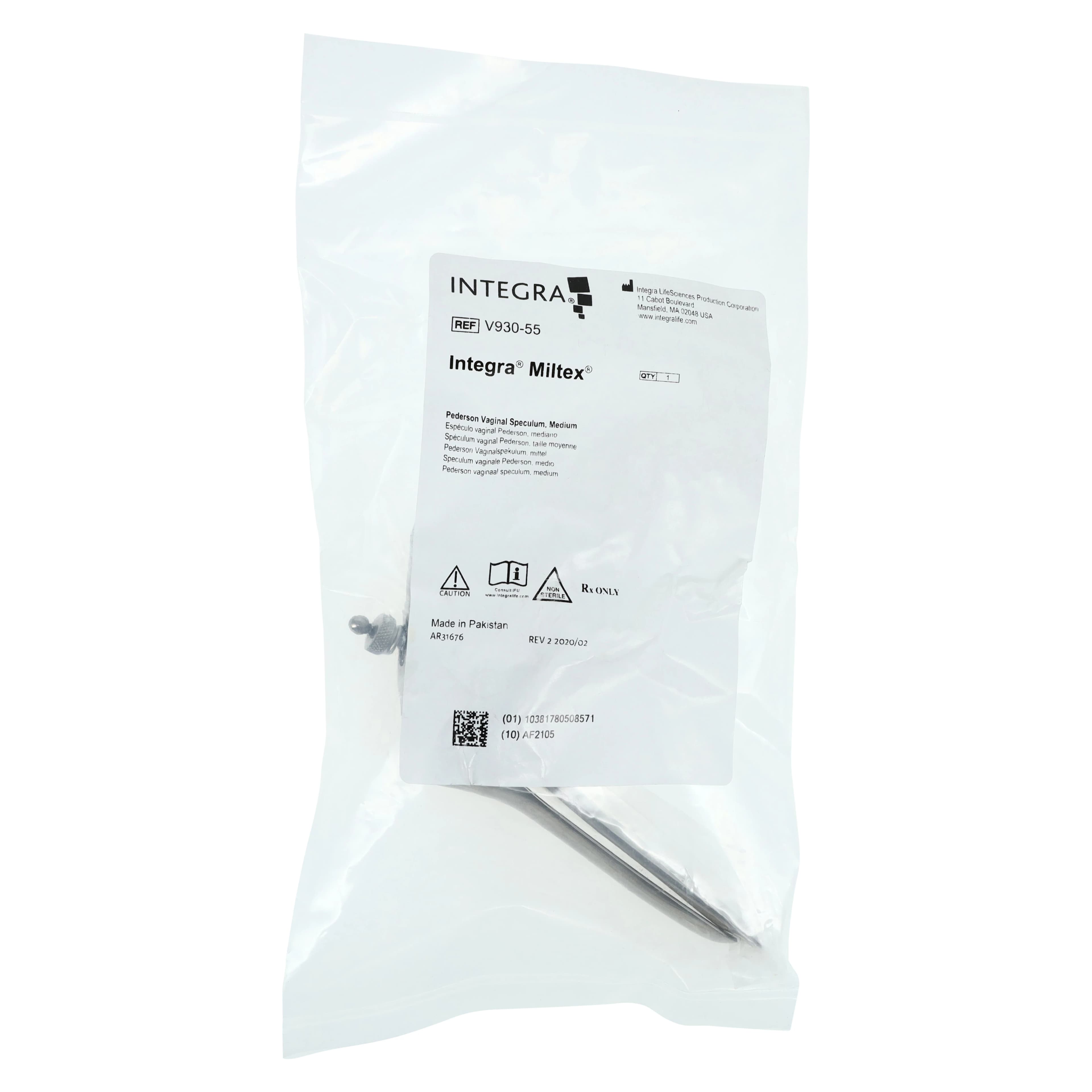 Vantage Pederson Vaginal Speculum, Medium, 7/8" x 4" thumbnail 6