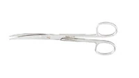 Miltex Deaver Surgical Scissors, Curved, 5-1/2", Stainless Steel - Deaver S/S Scissors - Image 1