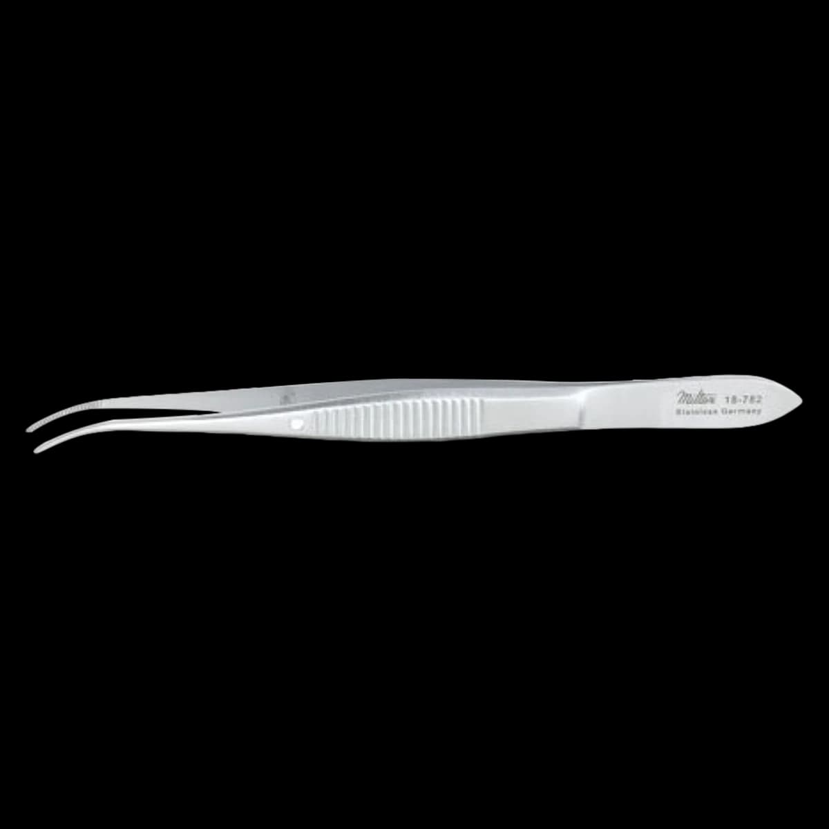 Miltex-Integra Eye Dressing Forceps, Straight, 4" Stainless Steel, Autoclavable, Each - Eye Dressing Forcep Straight - Image 1