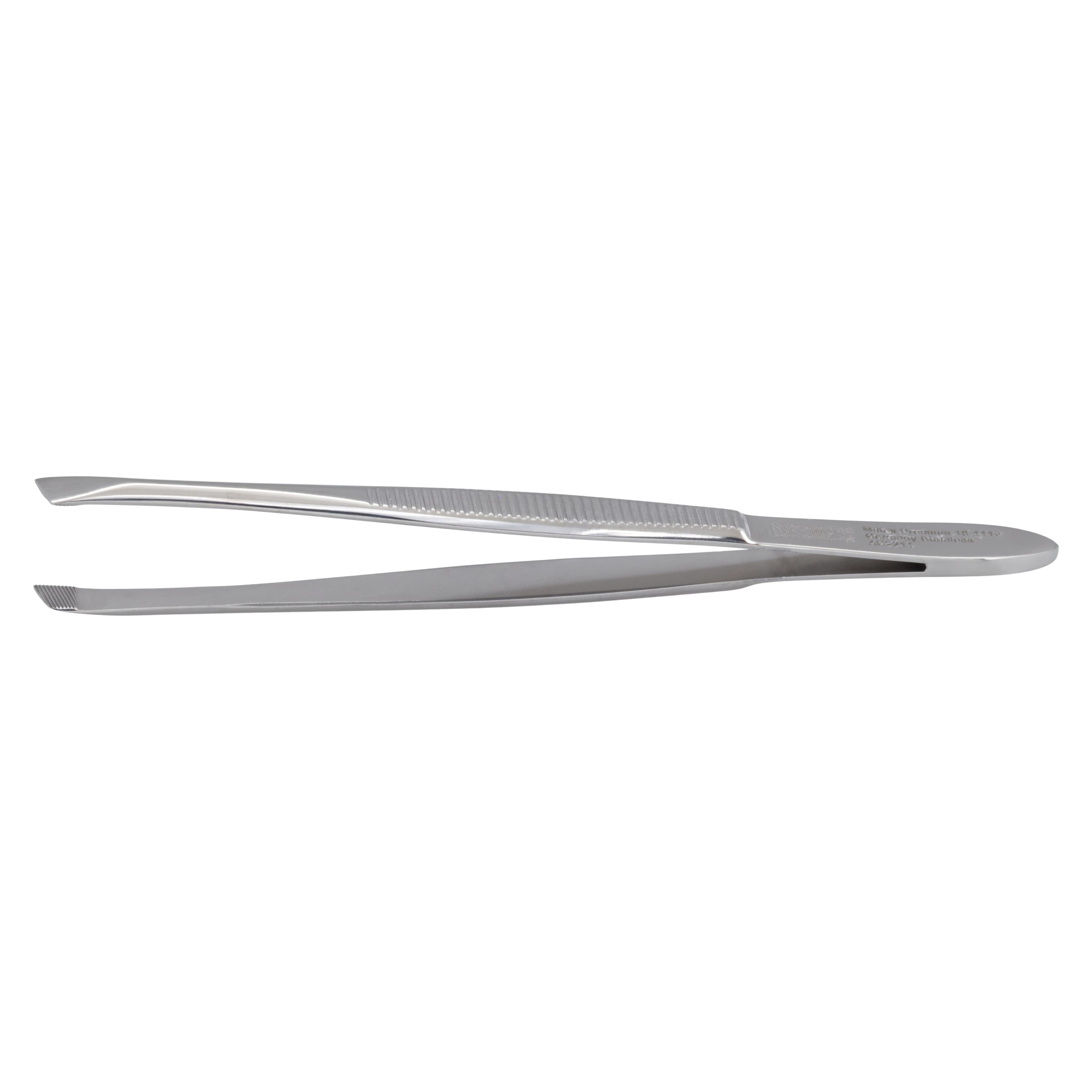 Miltex Bergh Cilia Forceps, 3.5" (3-1/2"), 5 mm Wide Diagonal Jaws with Horizontal Serrations, Stainless Steel, Autoclavable thumbnail 2