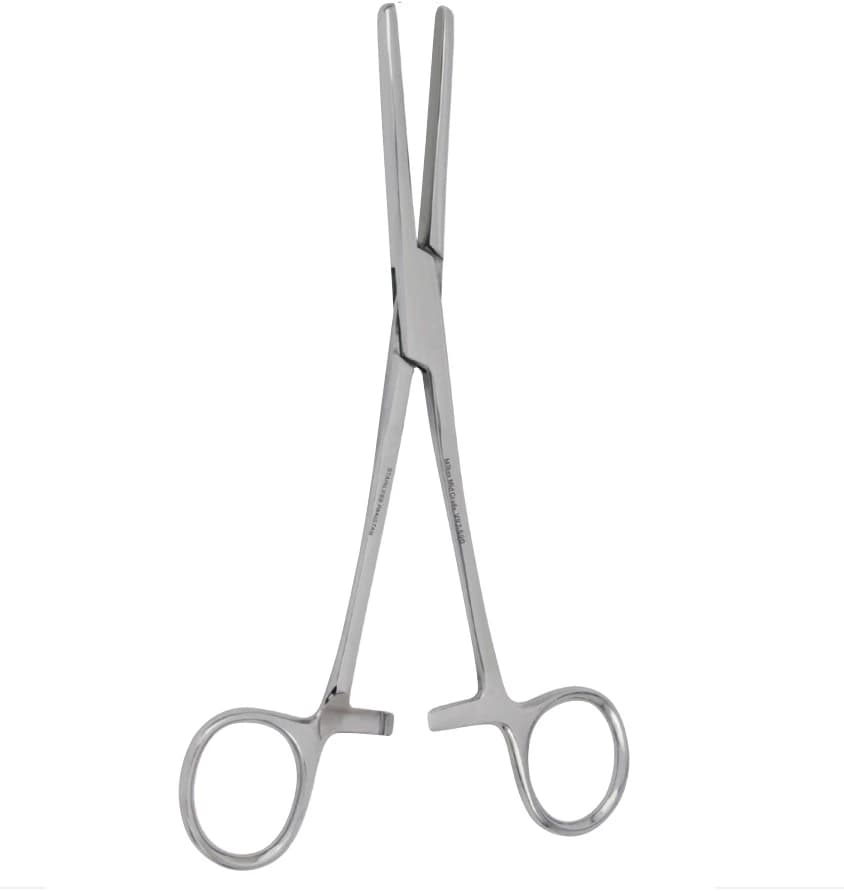 Miltex Vantage Tube Occluding Forceps, Straight, 7" Stainless Steel - Vantage Forcep Str - Image 1