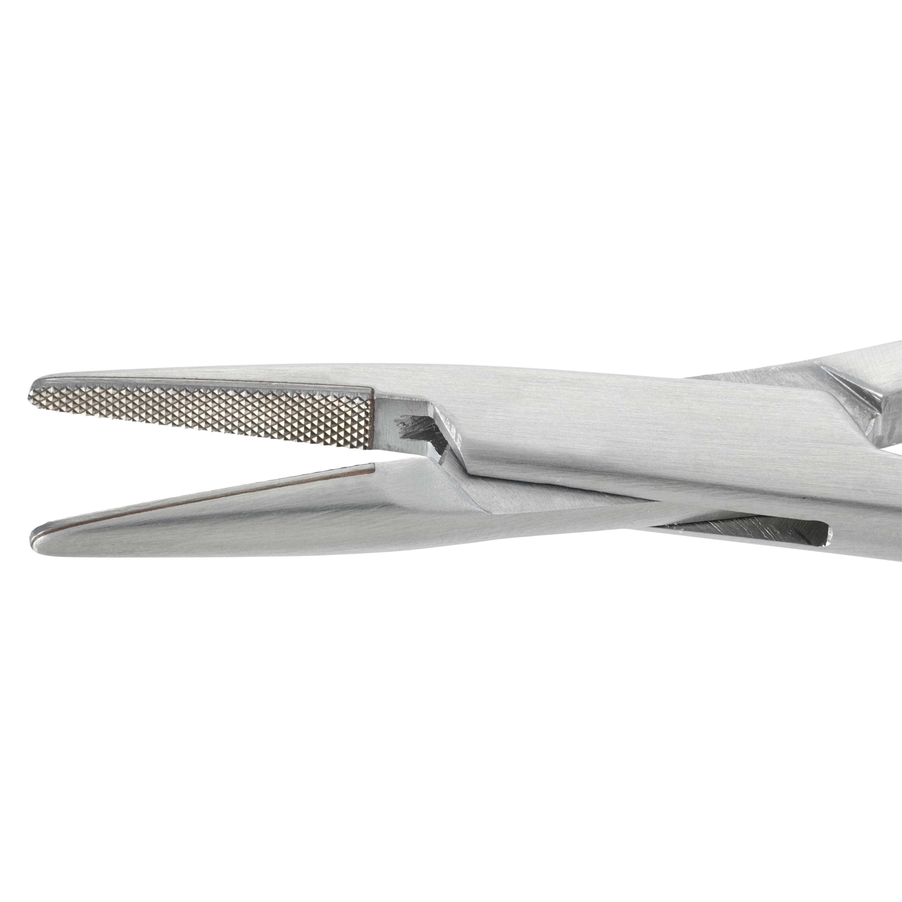 Halsey 5" Serrated Needle Holder, Tungsten Carbide, Carb-N-Sert thumbnail 3