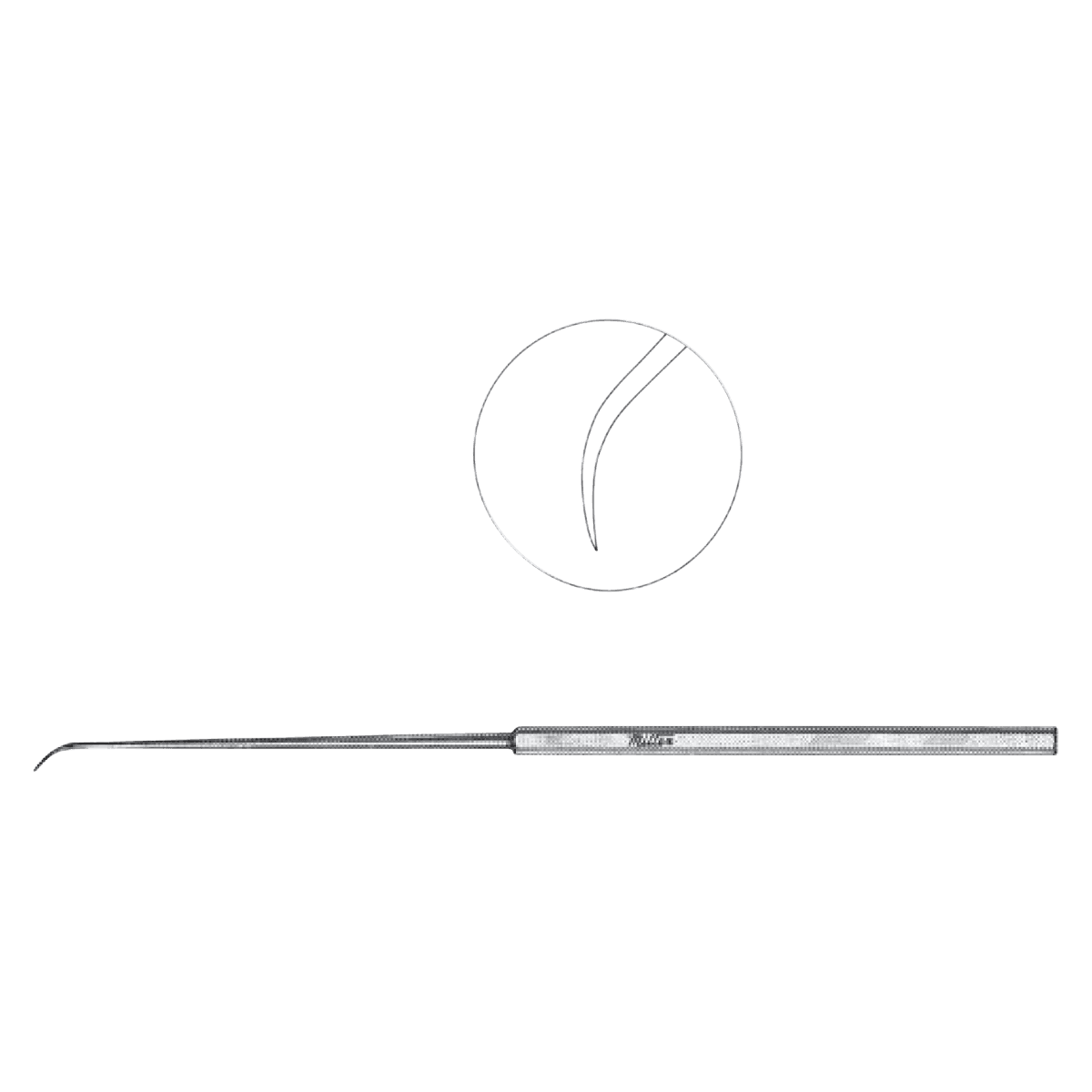 Miltex-Integra Rosen Pick, Curved, 6-1/8" Stainless Steel, Each - Rosen Pick Curved - Image 1