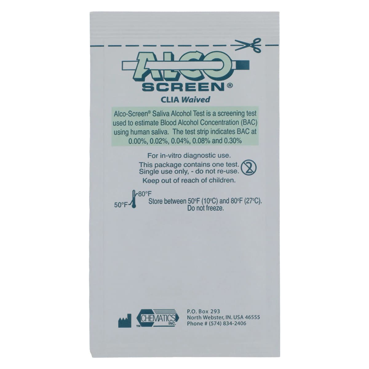 Alco-Screen Saliva Alcohol Test Kit, Moderately Complex, 24 Tests/Box thumbnail 3